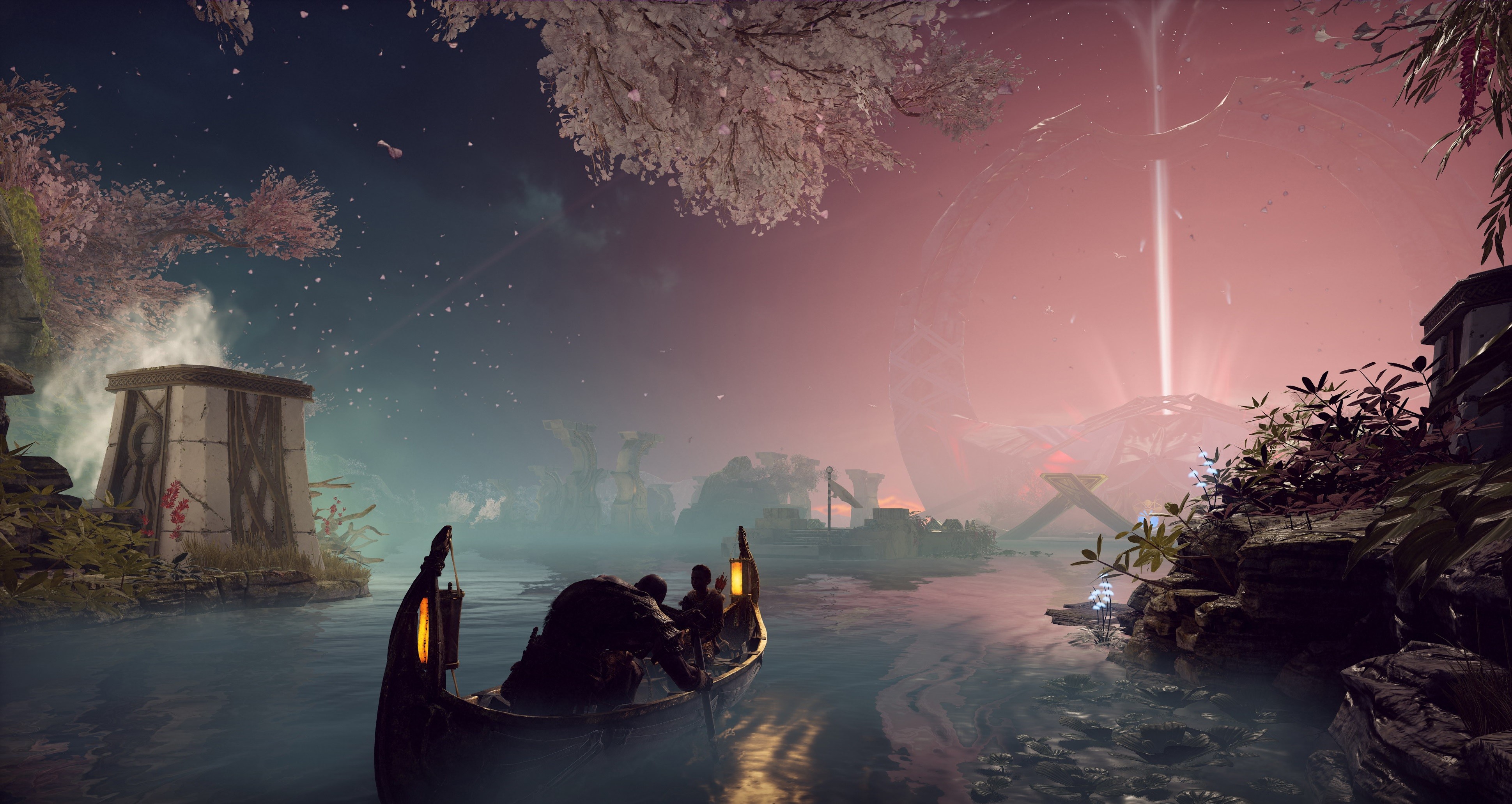 god of war 4, god of war, 2018 games, games, ps games, hd, 4k, boat, HD Wallpaper