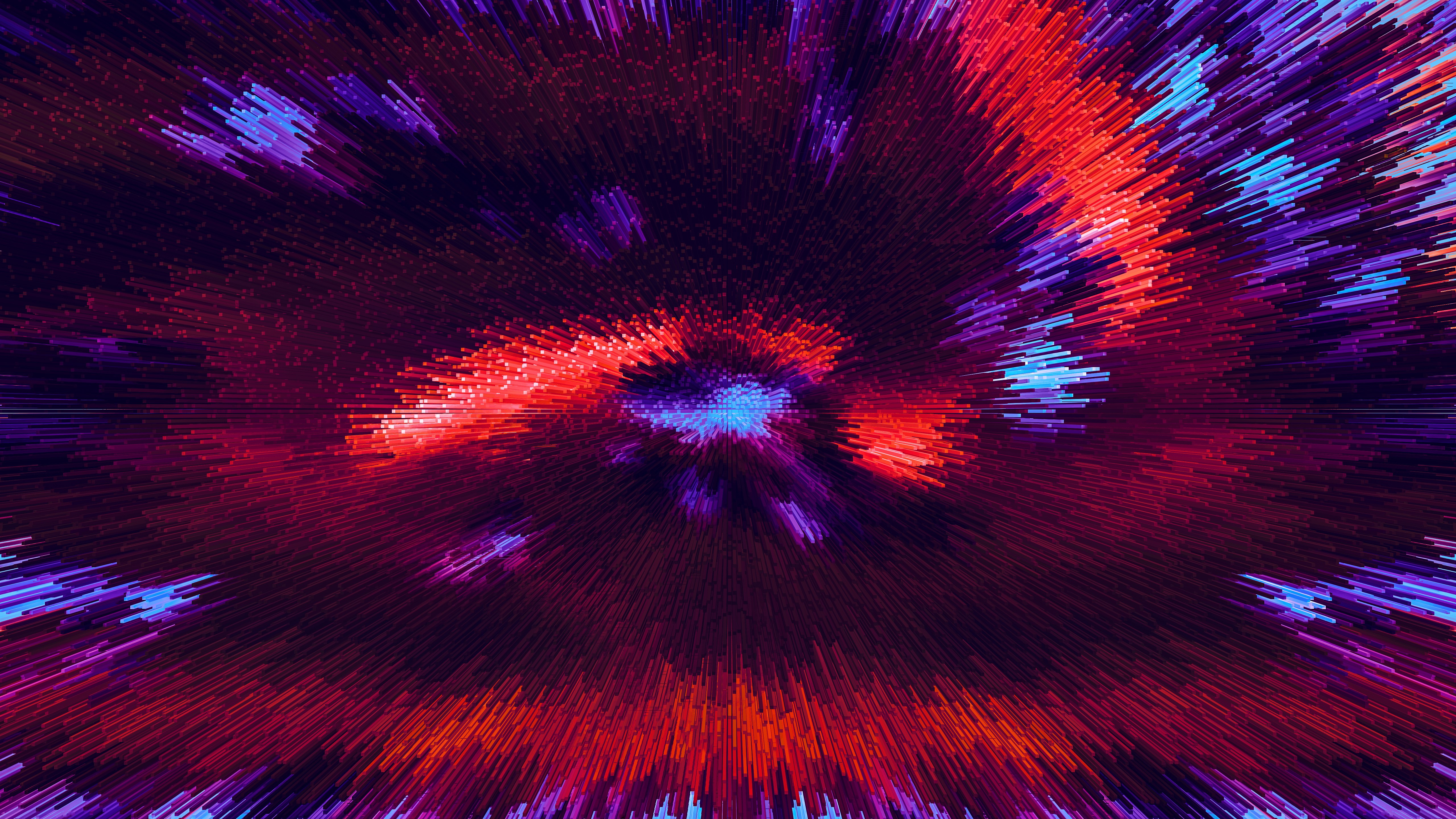 abstract, shapes, 3d, digital art, hd, 4k, deviantart, HD Wallpaper