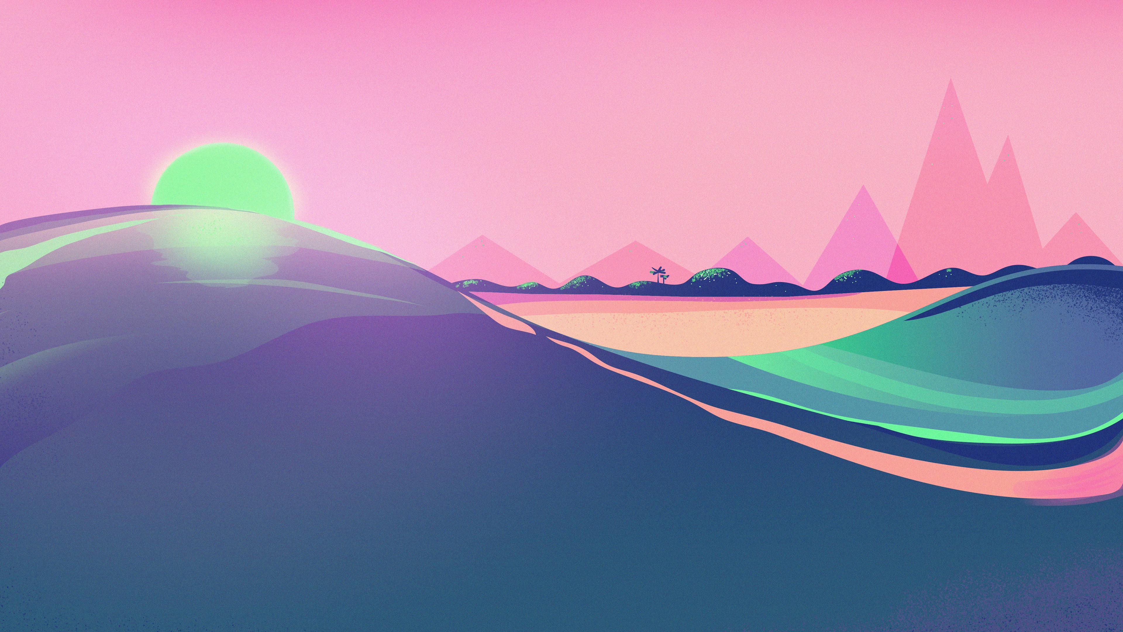 retrowave, artist, artwork, digital art, hd, 4k, HD Wallpaper