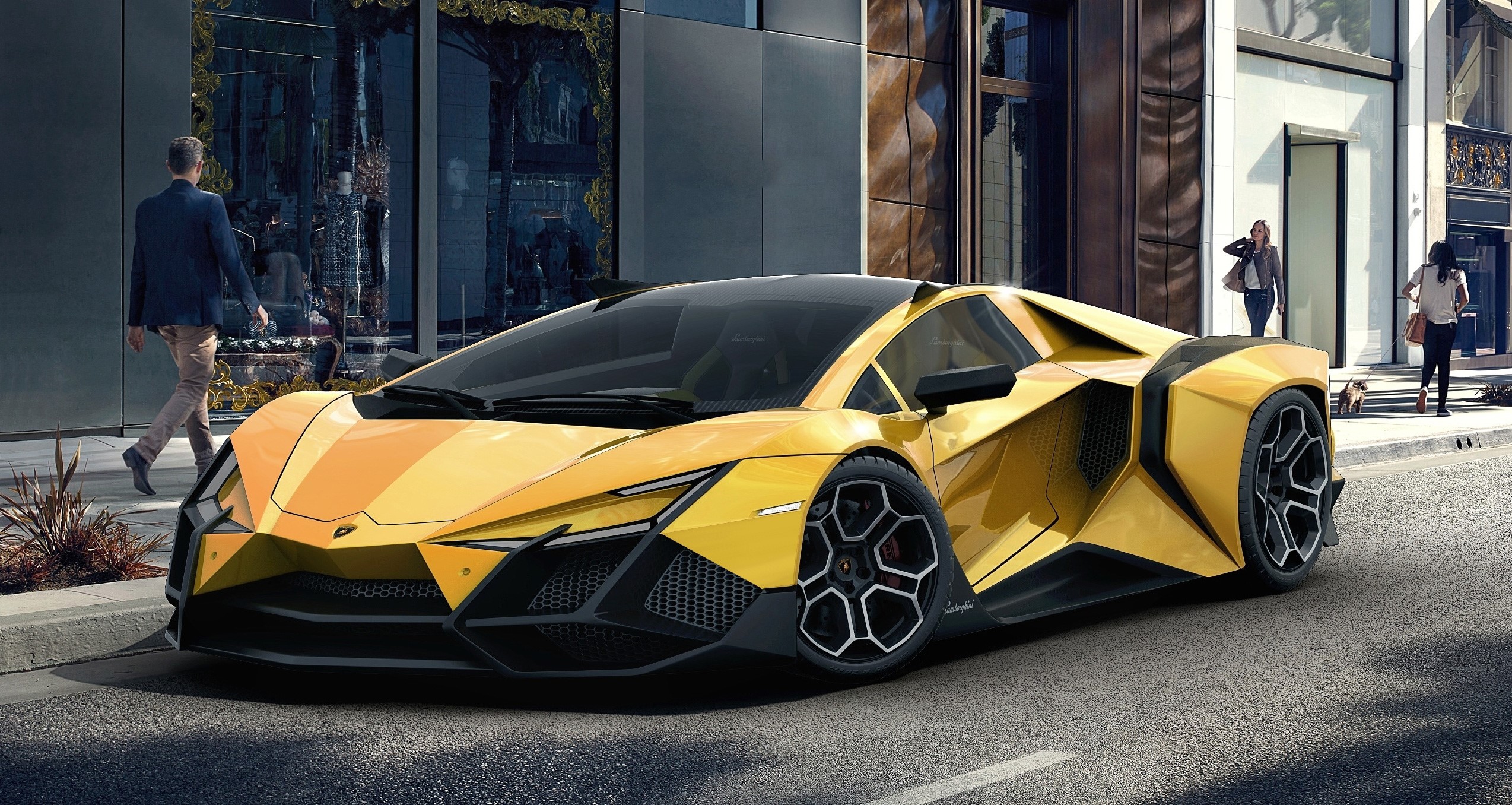 lamborghini forsennato, cars, hd, behance, artist, HD Wallpaper