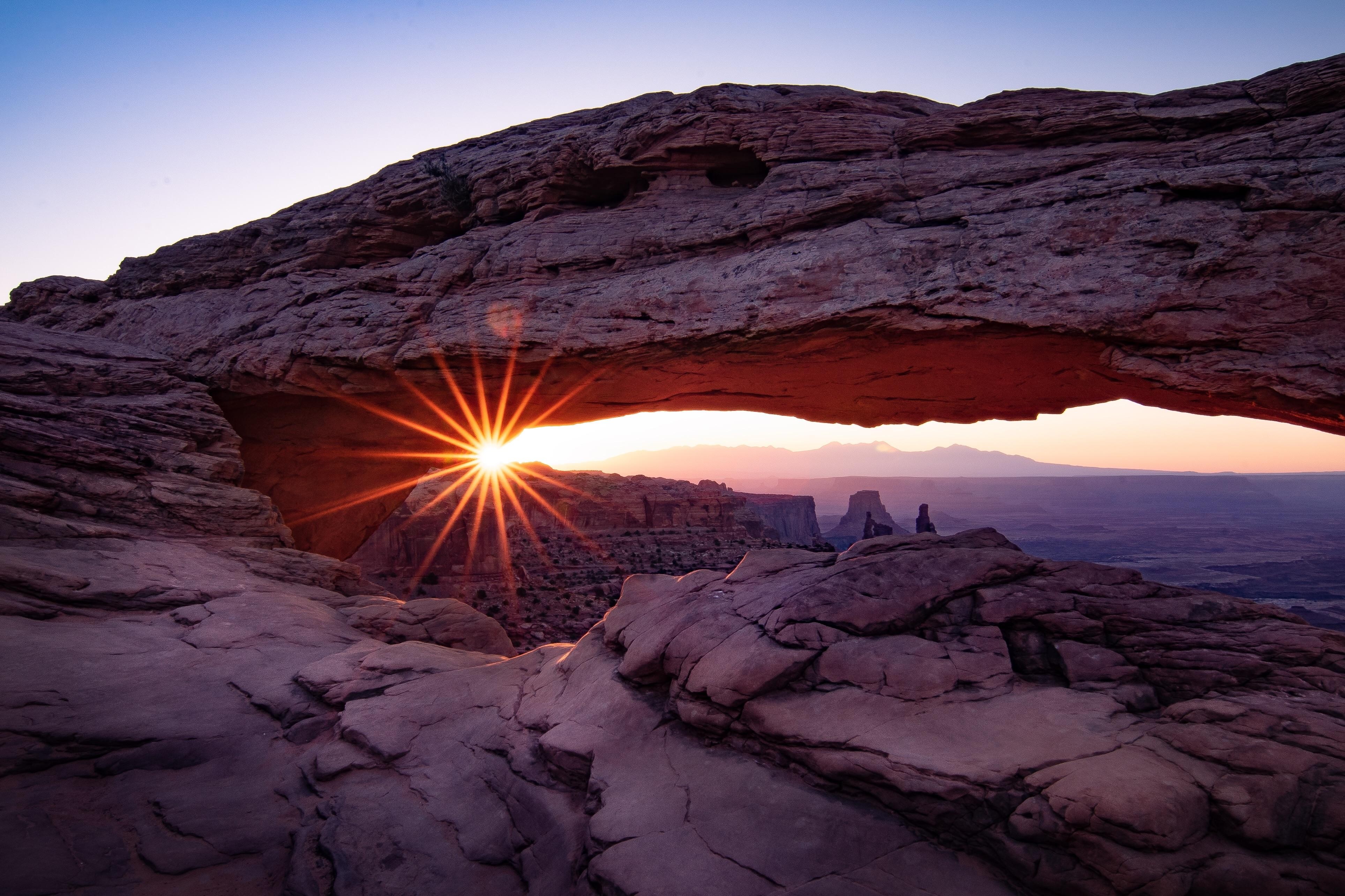 arch, sunrise, nature, hd, 4k, HD Wallpaper