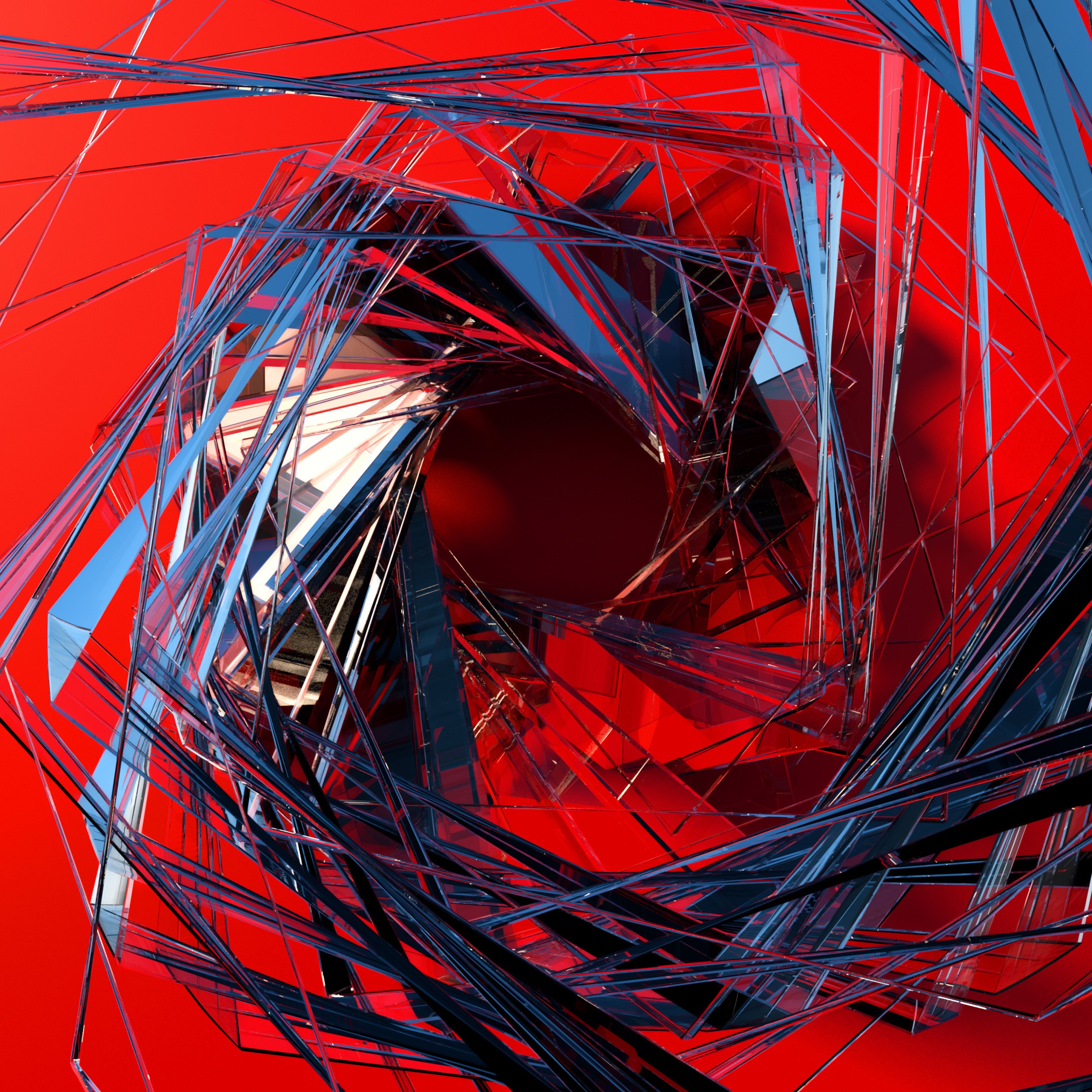3d, abstract, glass, hd, HD Wallpaper