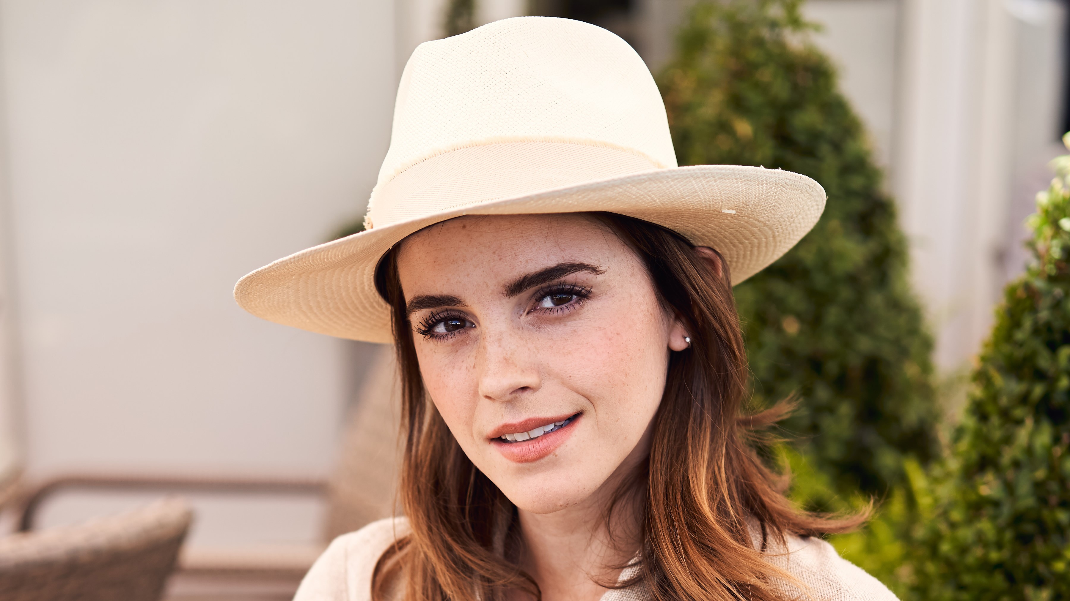 emma watson, celebrities, girls, hd, 4k, hat, HD Wallpaper