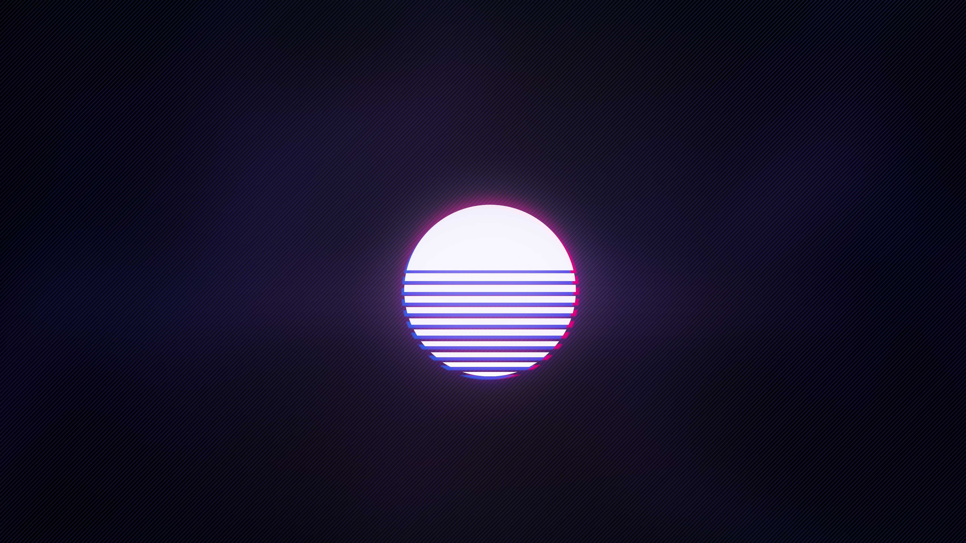 retrowave, sun, minimalism, artist, minimalist, hd, 4k, digital art, HD Wallpaper