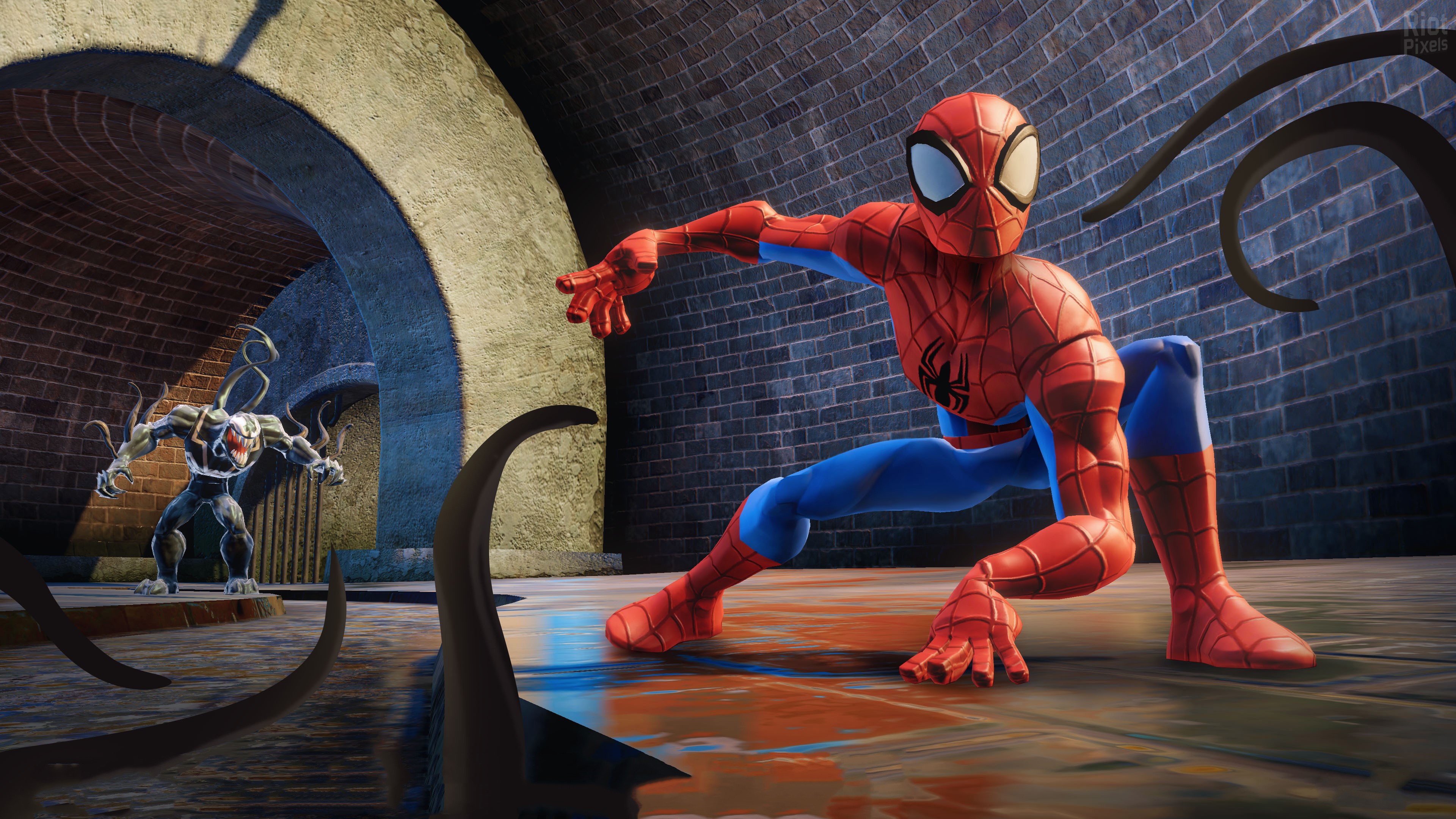 spiderman, venom, hd, 4k, superheroes, supervillain, HD Wallpaper