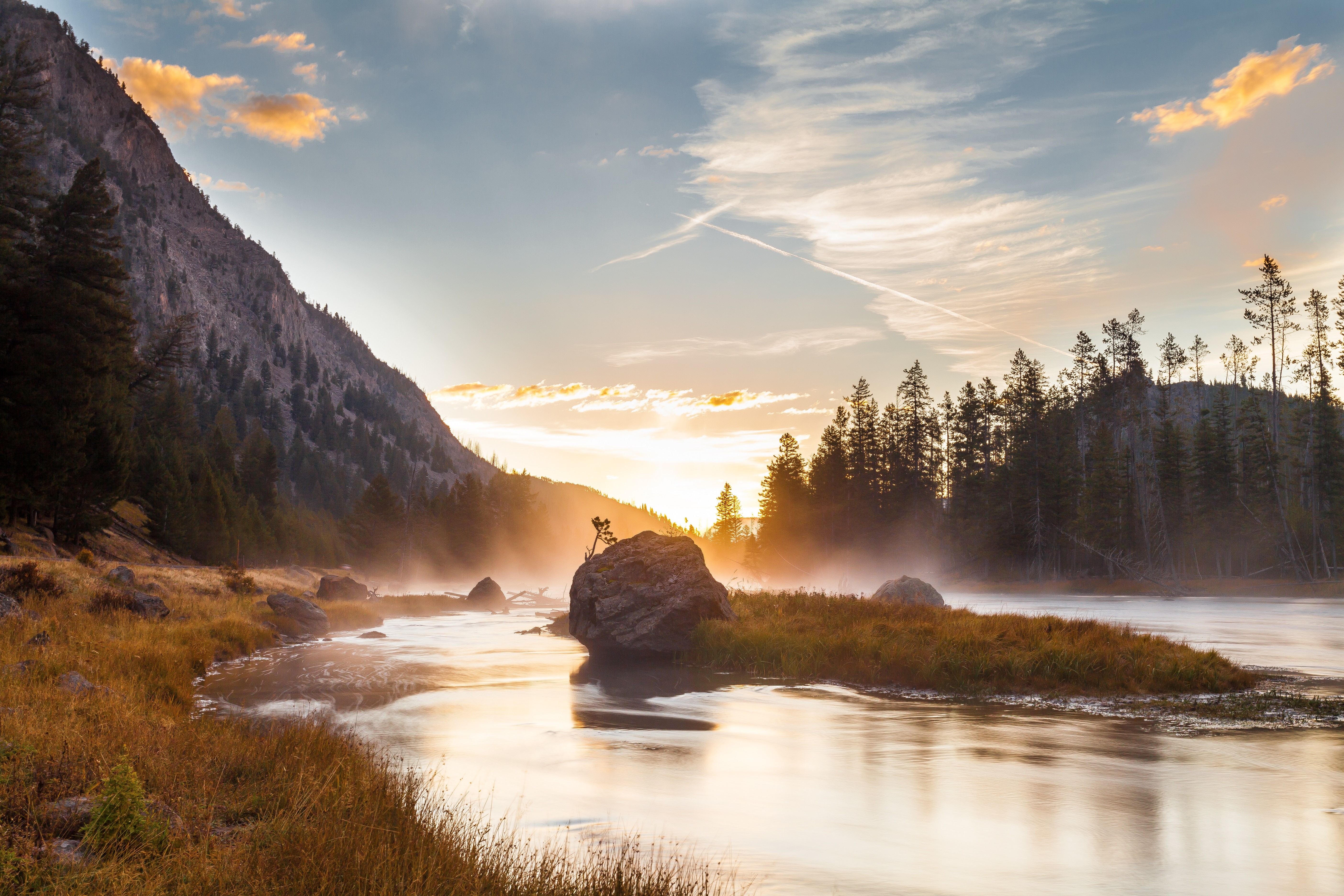 national park, sunrise, reflection, hd, 4k, 5k, nature, HD Wallpaper
