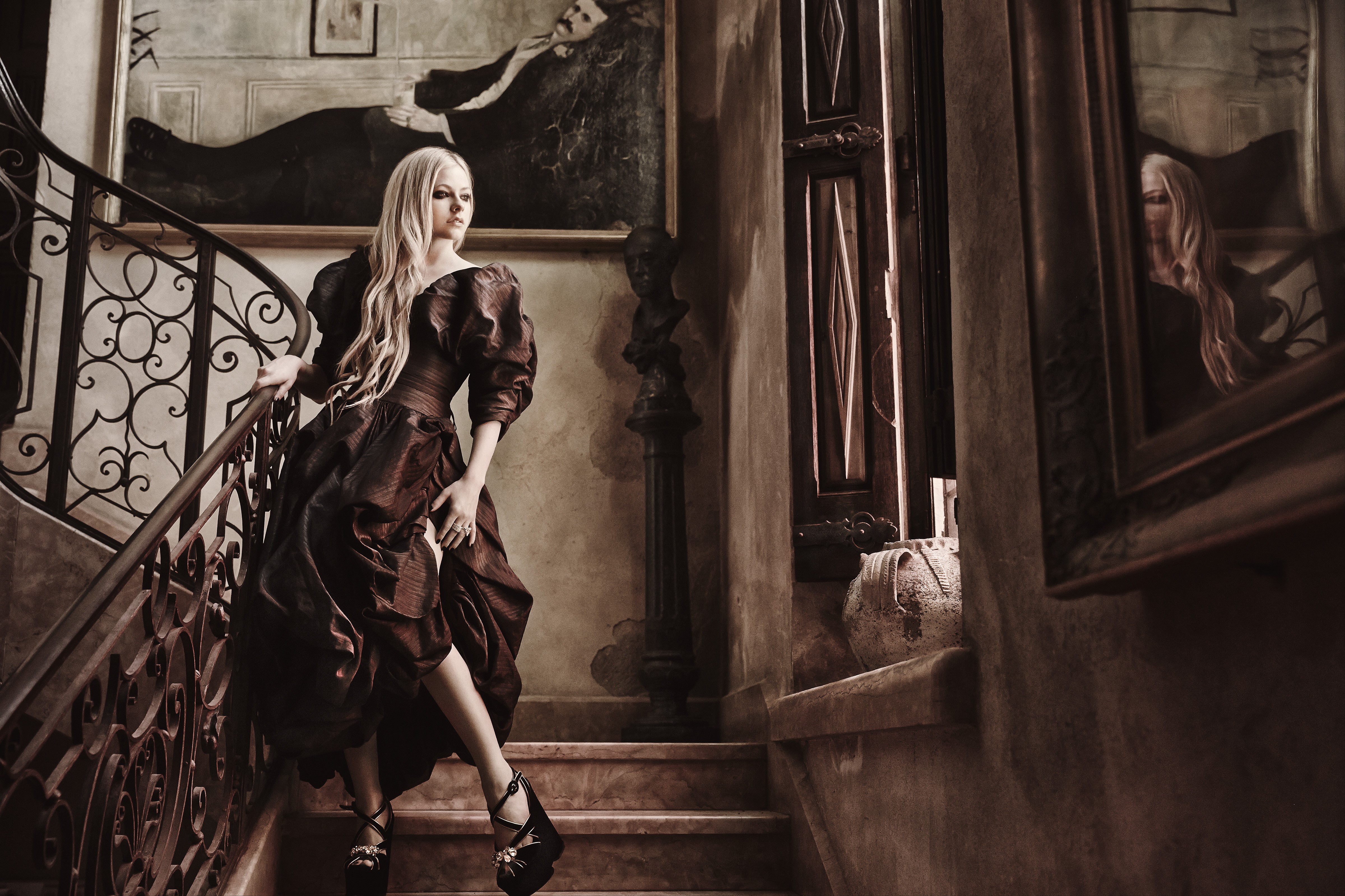 avril lavinge, singer, music, girls, hd, photoshoot, 4k, HD Wallpaper
