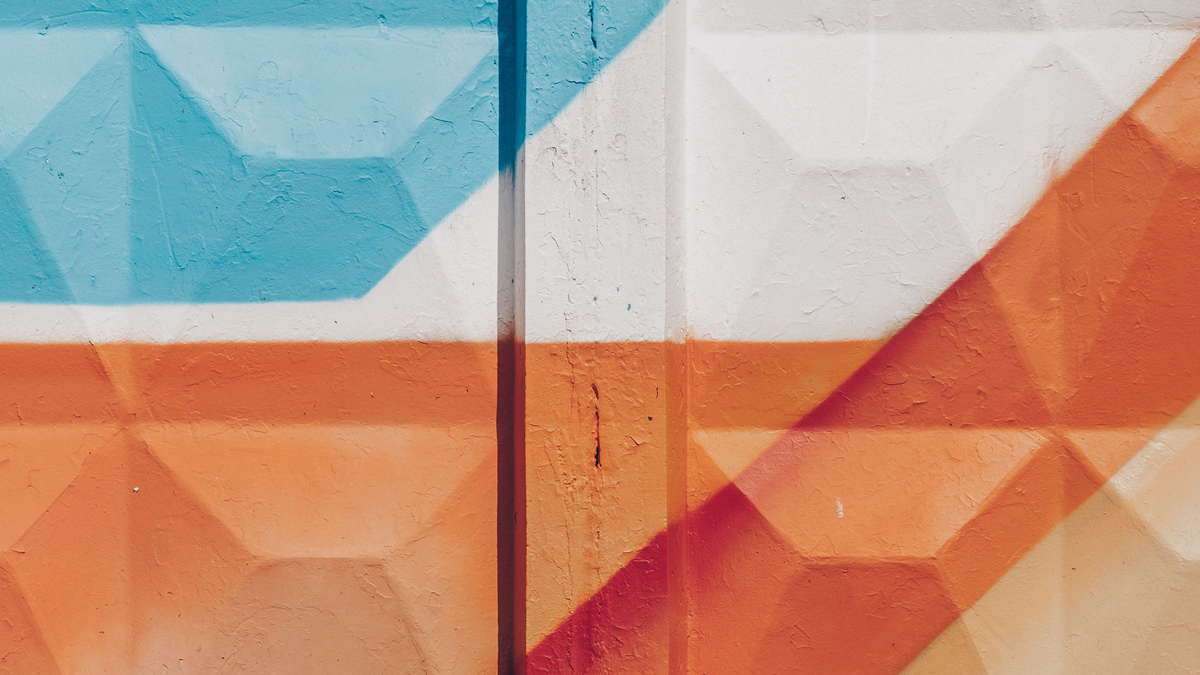 wall, paint, colorful, texture, 4k, HD Wallpaper
