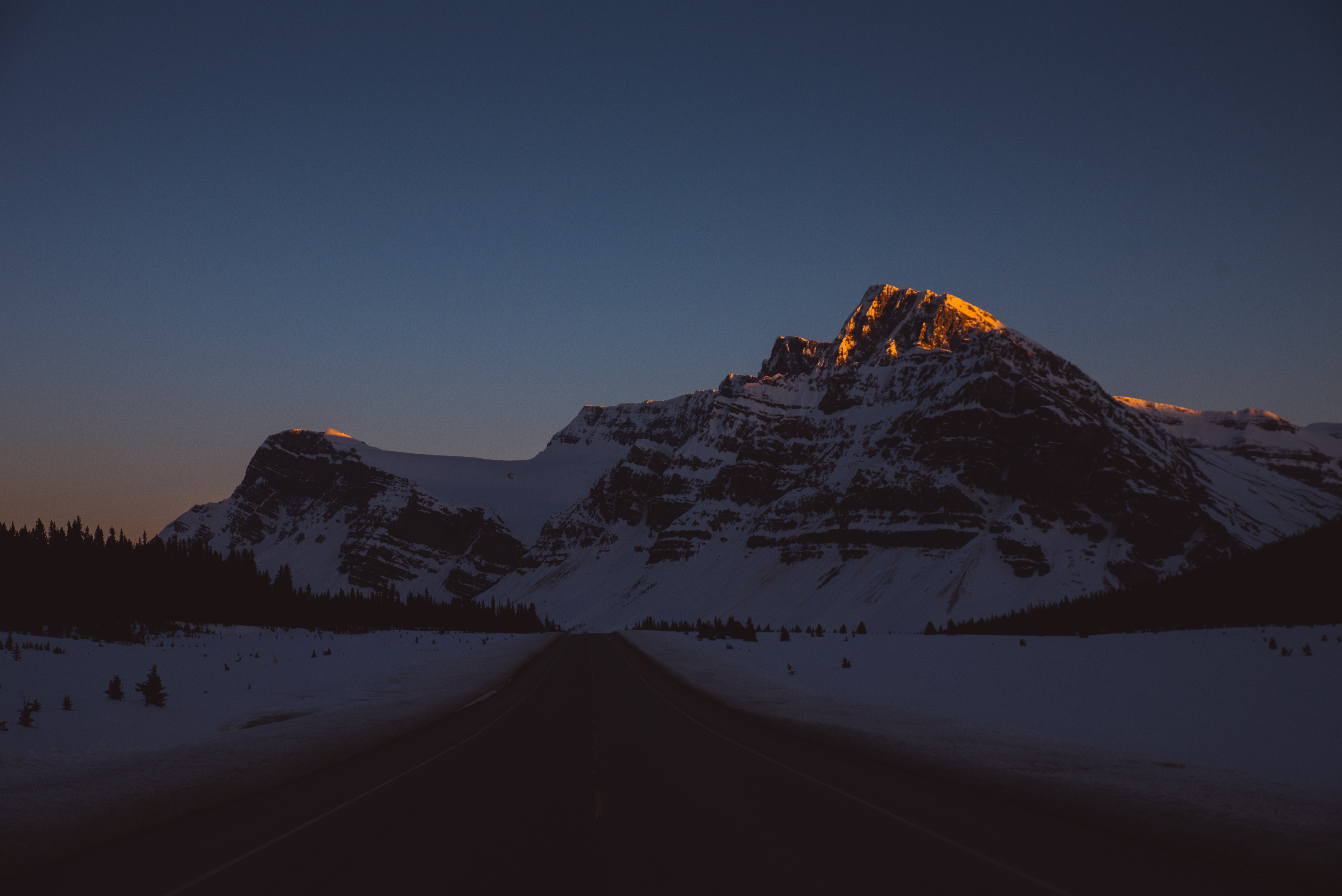 evening, mountains, road, nature, hd, 4k, 5k, HD Wallpaper