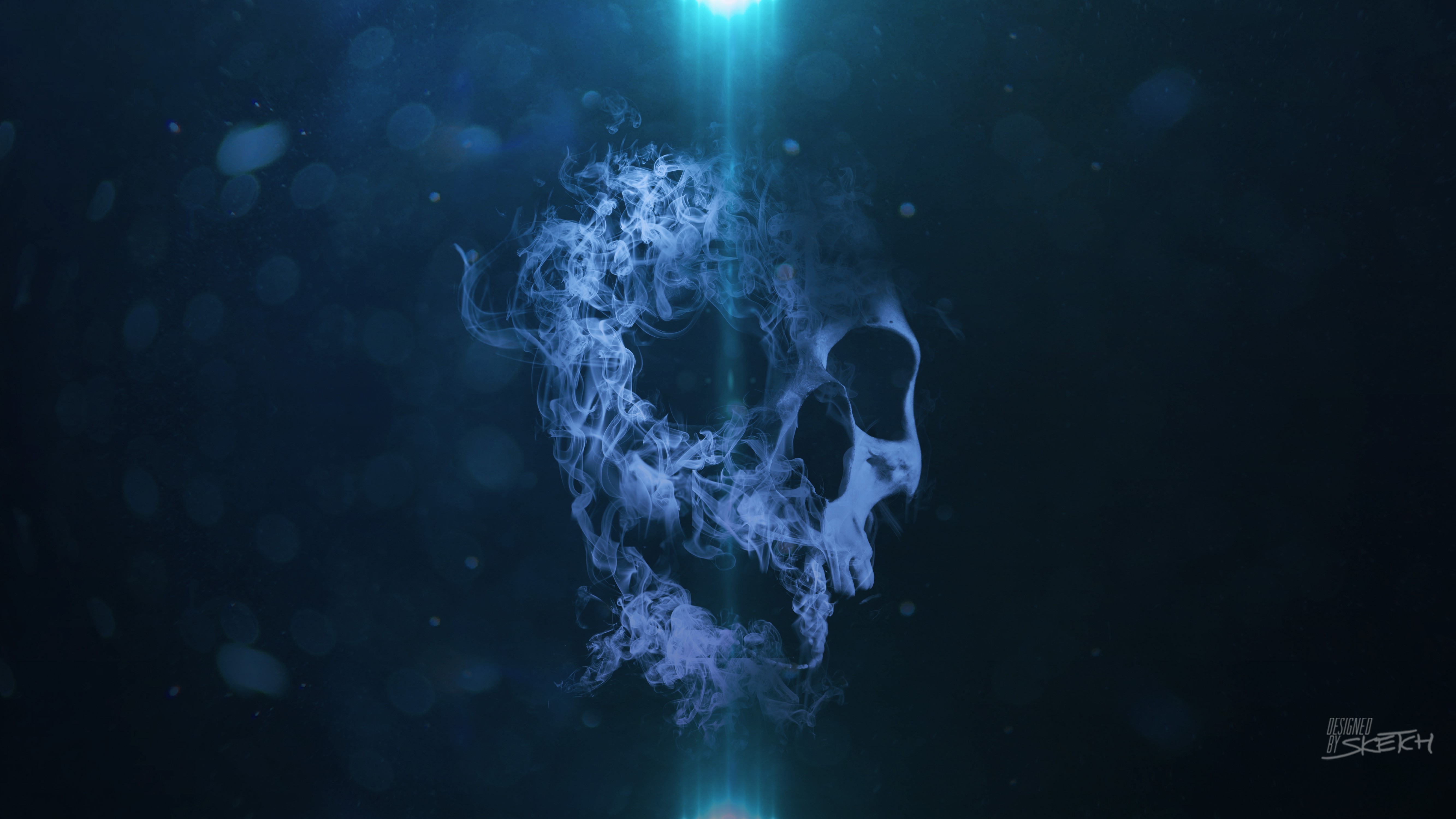 skull, smoke, artist, artwork, digital art, hd, 4k, 5k, HD Wallpaper