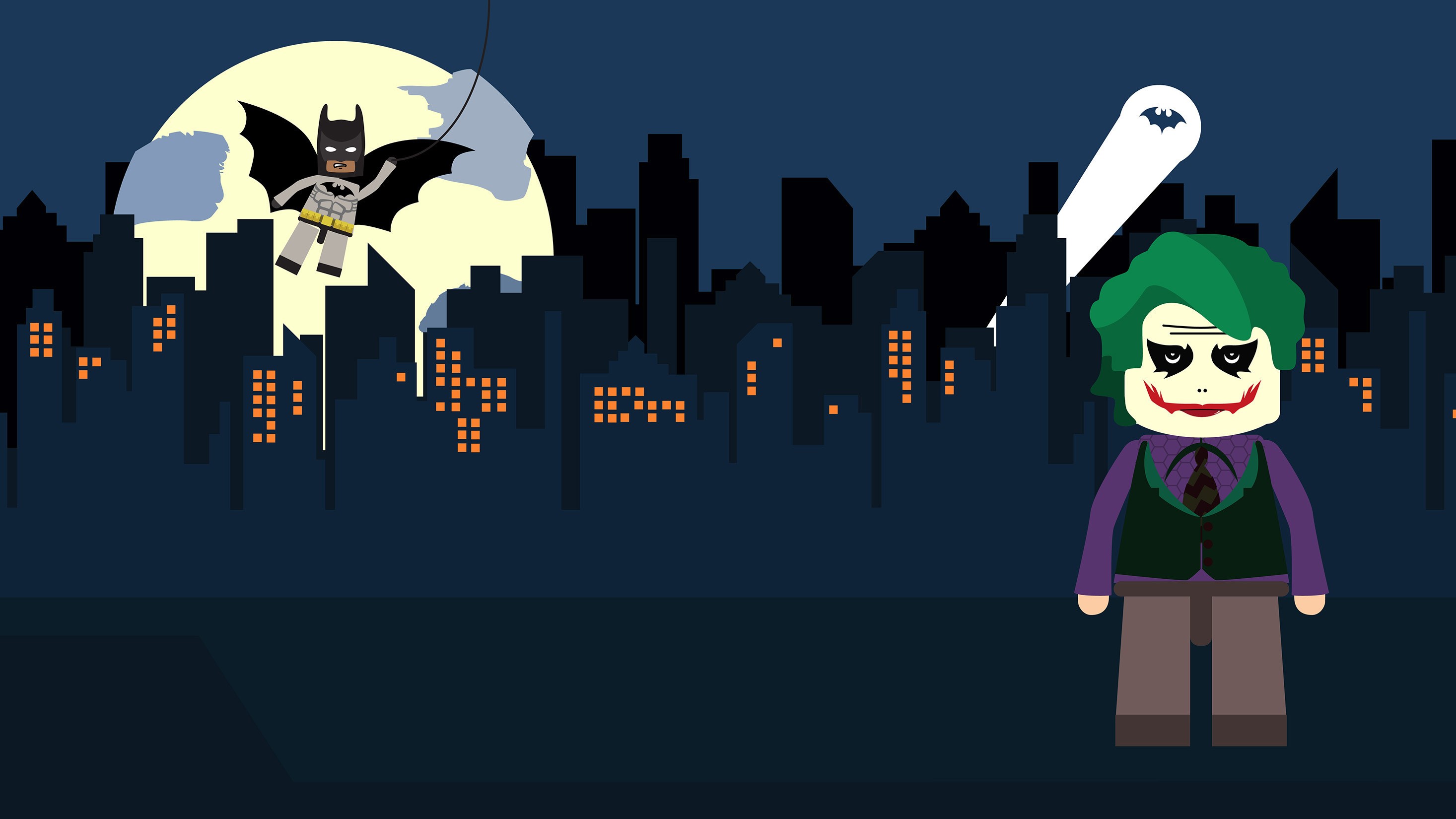 joker, batman, artwork, artist, digital art, hd, behance, HD Wallpaper