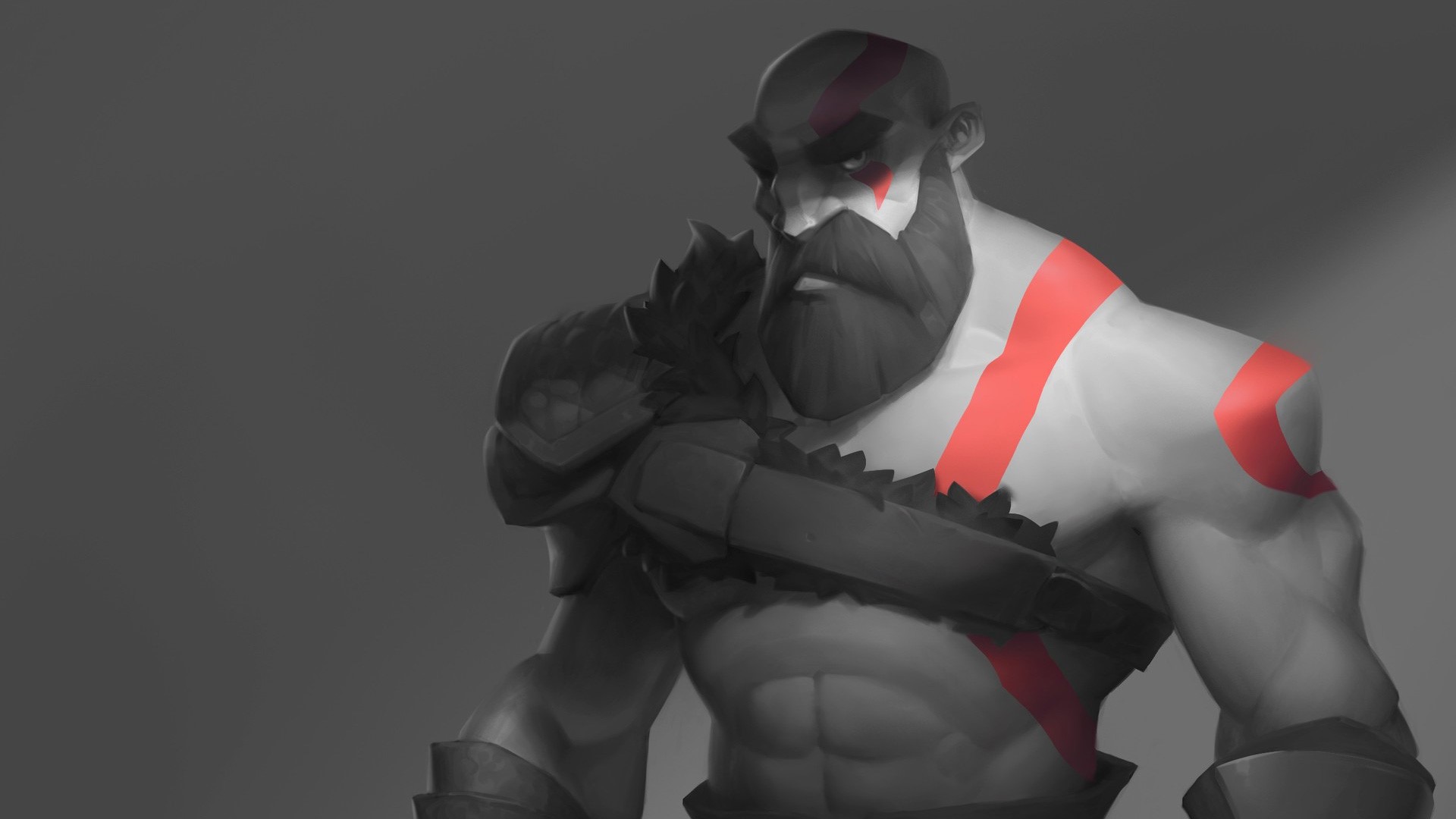 kratos, god of war 4, god of war, games, hd, artwork, artist, digital art, artstation, HD Wallpaper