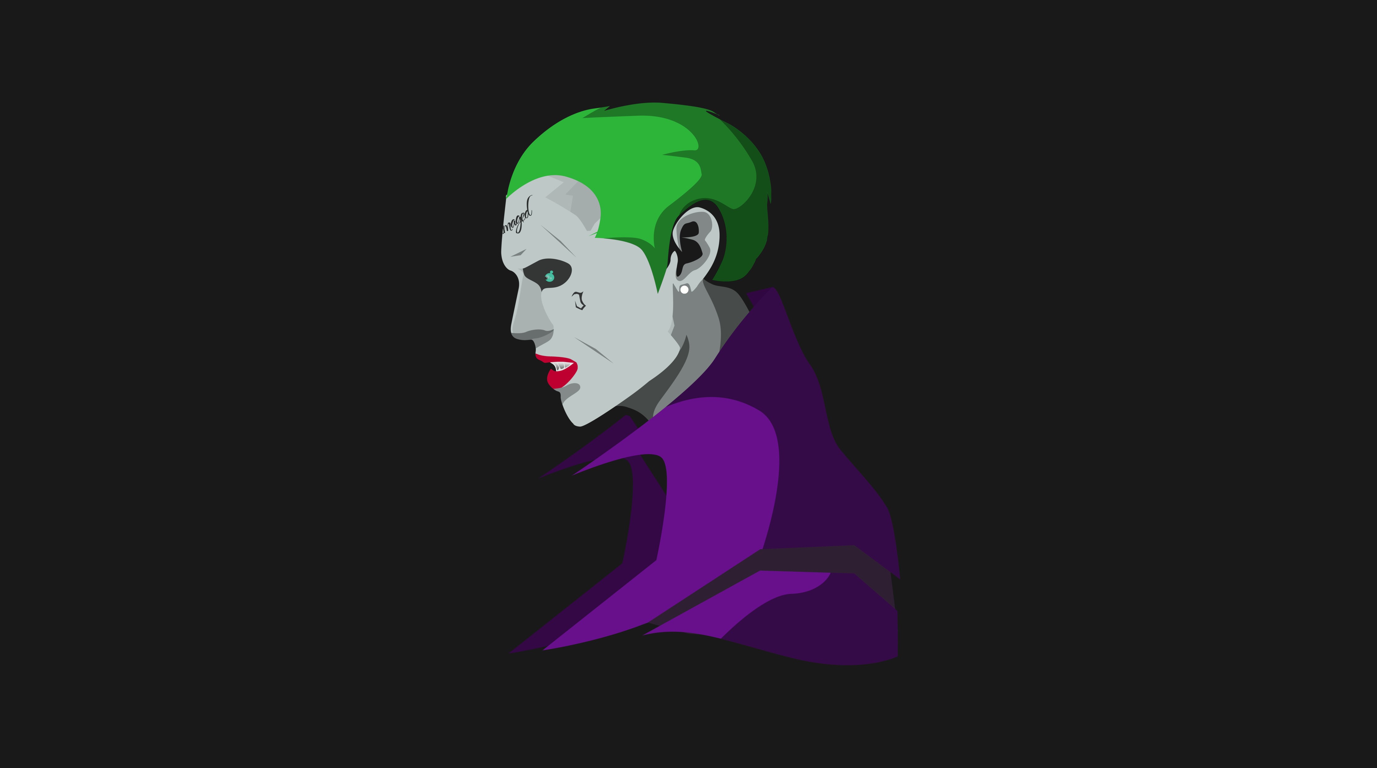 joker, hd, 4k, minimalism, supervillain, artwork, artist, artstation, digital art, HD Wallpaper