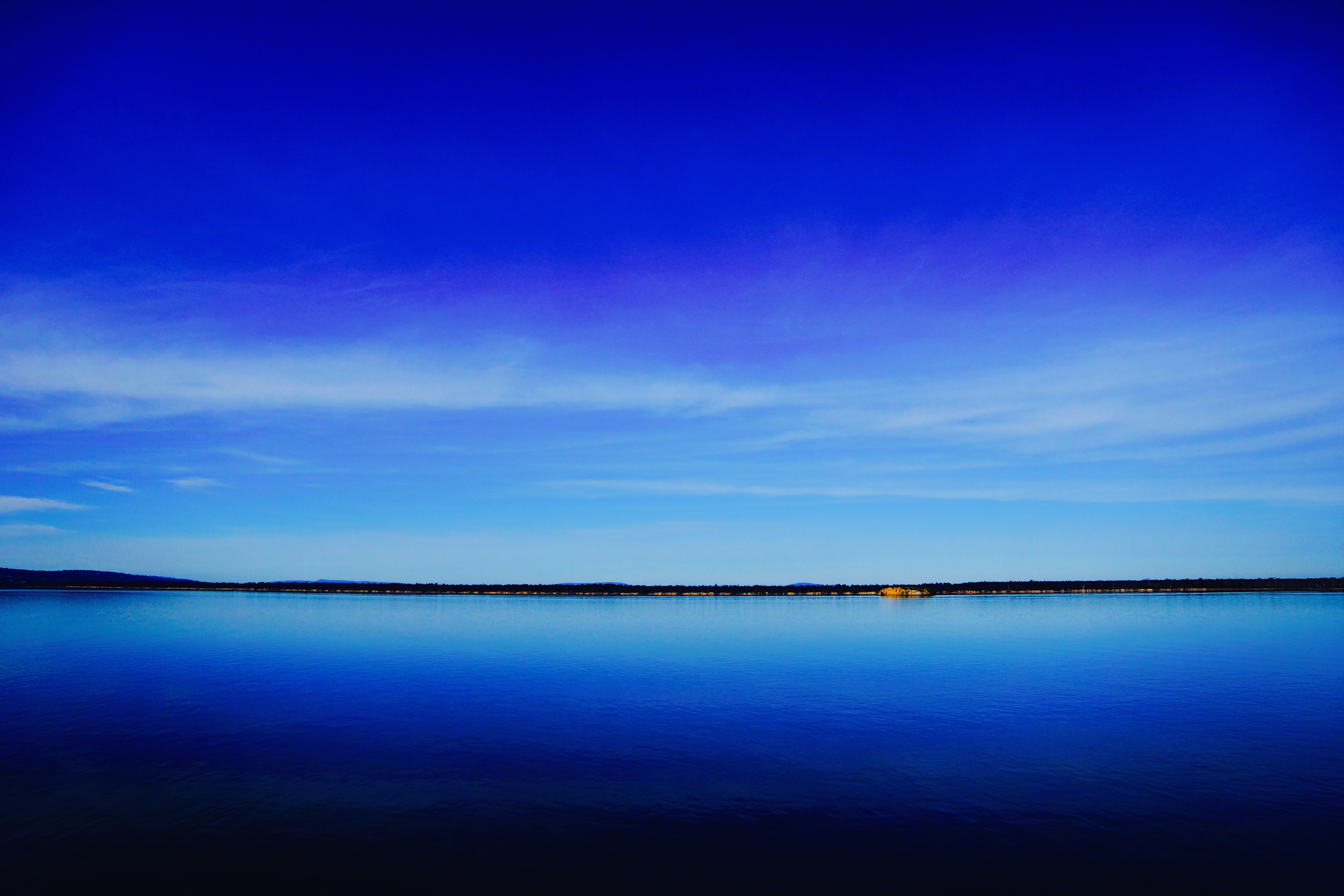 lake, blue, sky, nature, hd, 4k, 5k, HD Wallpaper