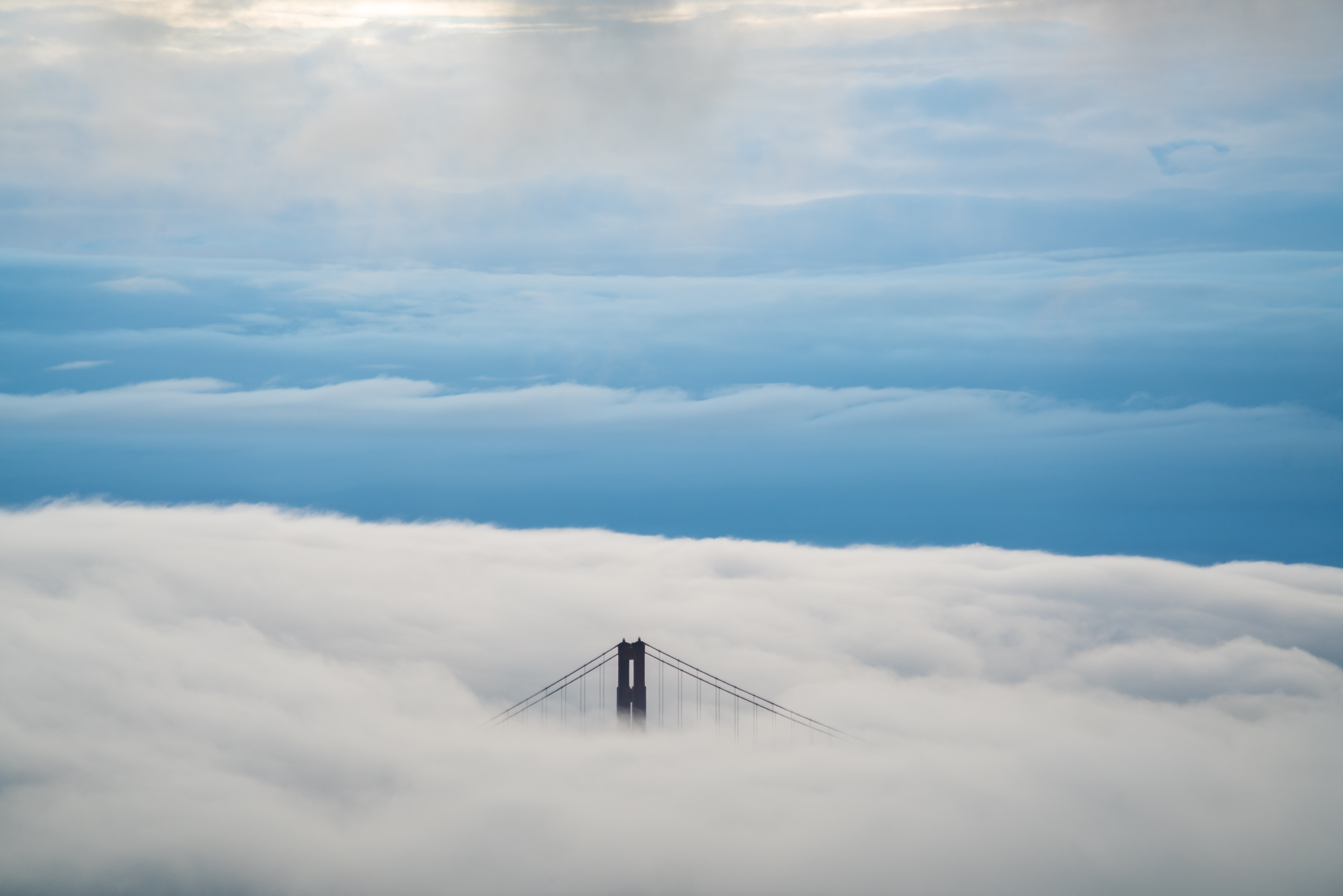 aerial, bridge, clouds, hd, 4k, 5k, 8k, HD Wallpaper