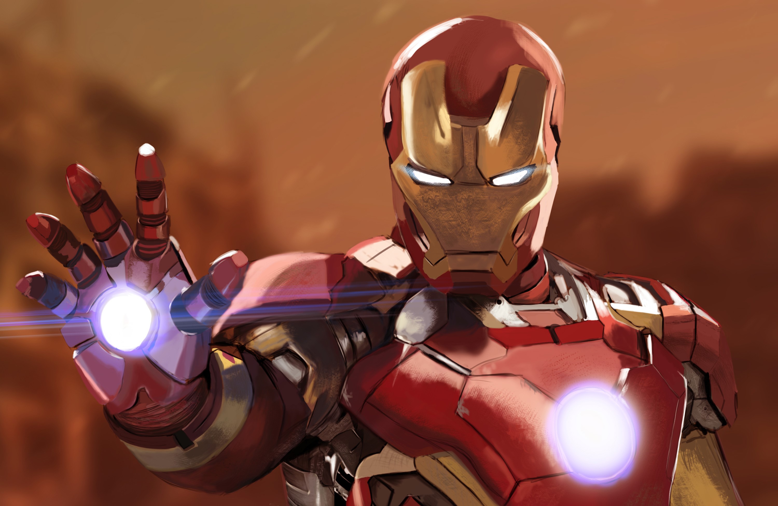 iron man, digital art, artwork, hd, 4k, superheroes, HD Wallpaper