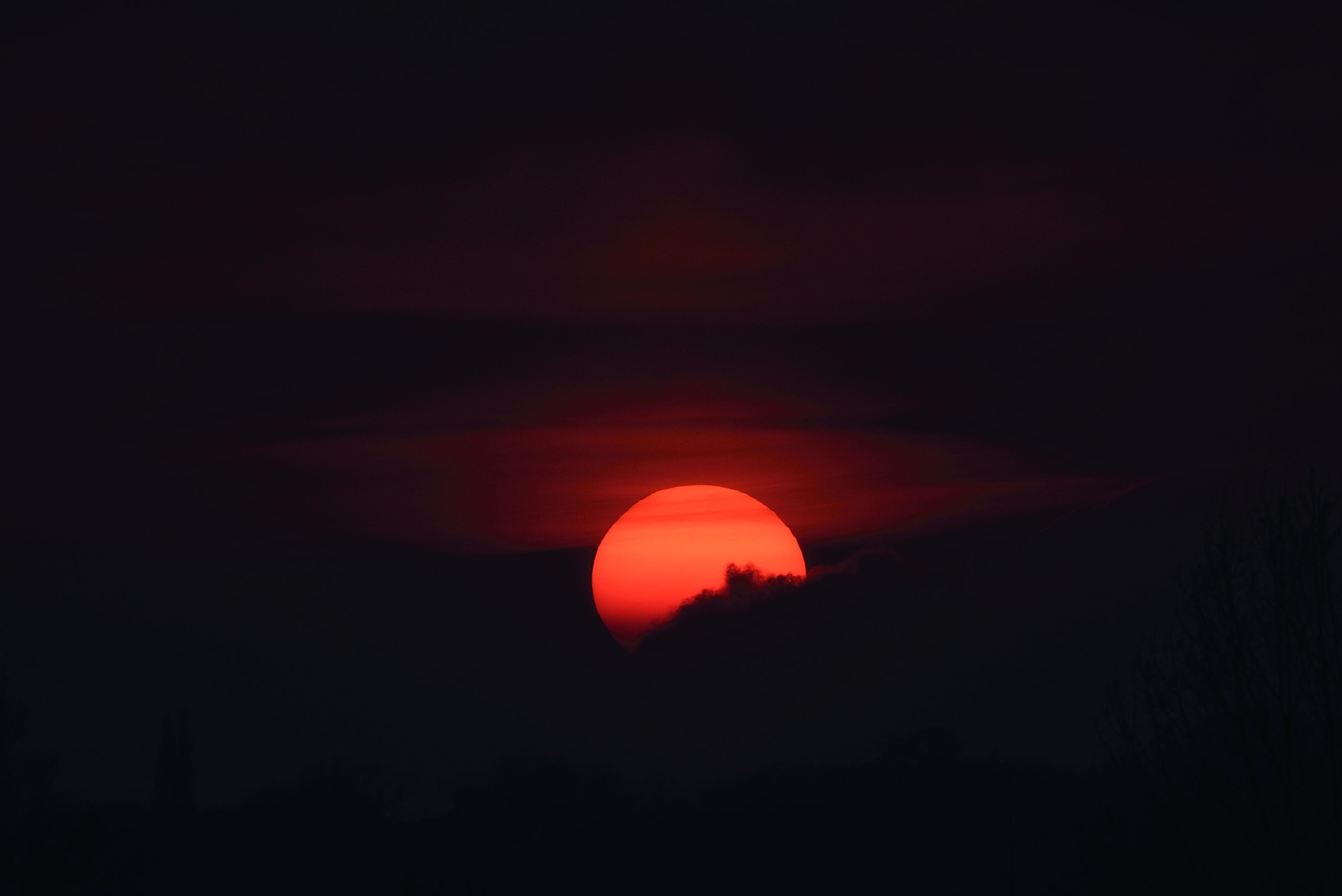 sunset, clouds, nature, hd, 4k, HD Wallpaper