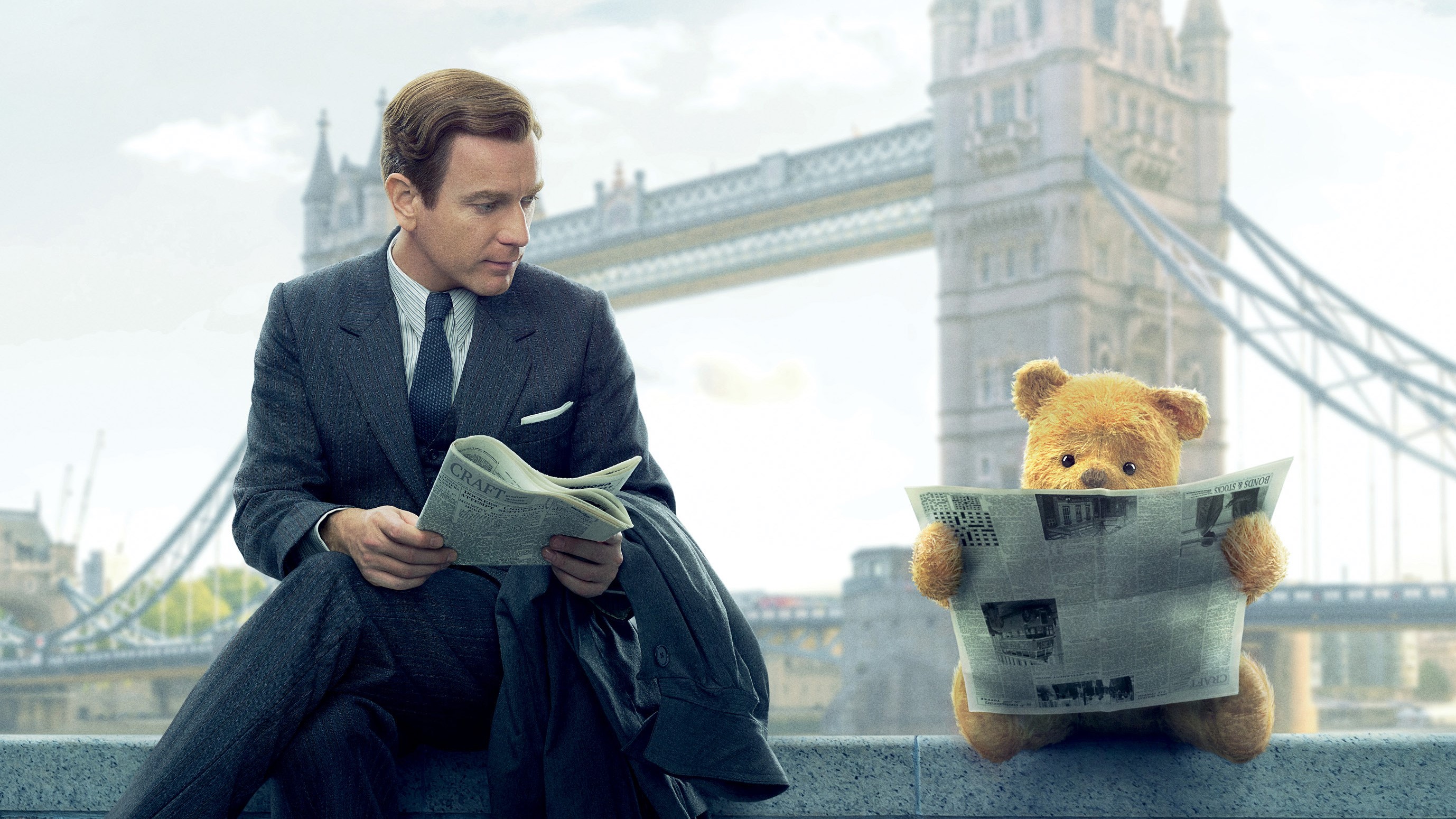 winnie the pooh, christopher robin, 2018 movies, movies, hd, disney, poster, HD Wallpaper