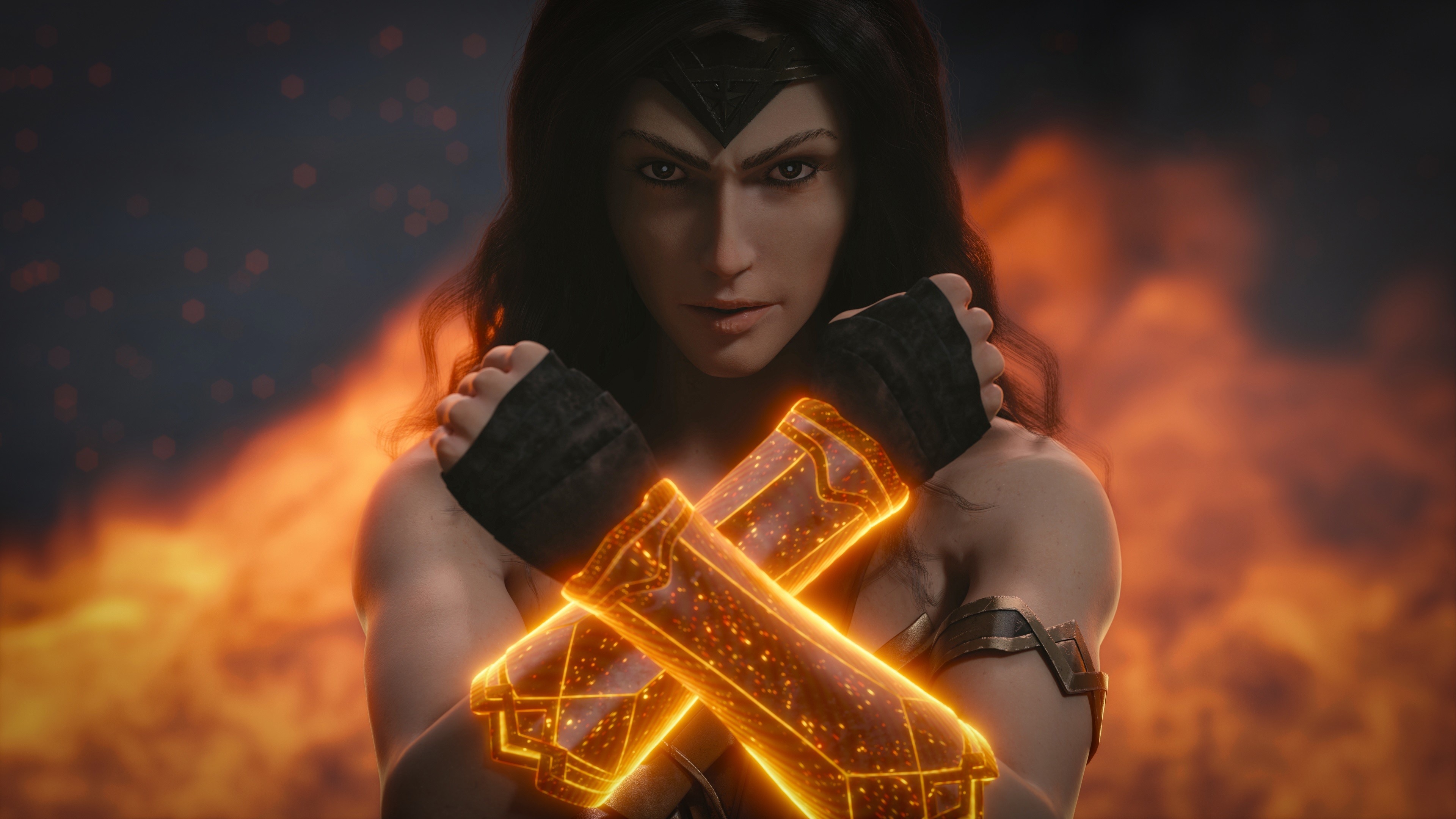 wonder woman, 5k, digital art, hd, 4k, artwork, artist, superheroes, HD Wallpaper