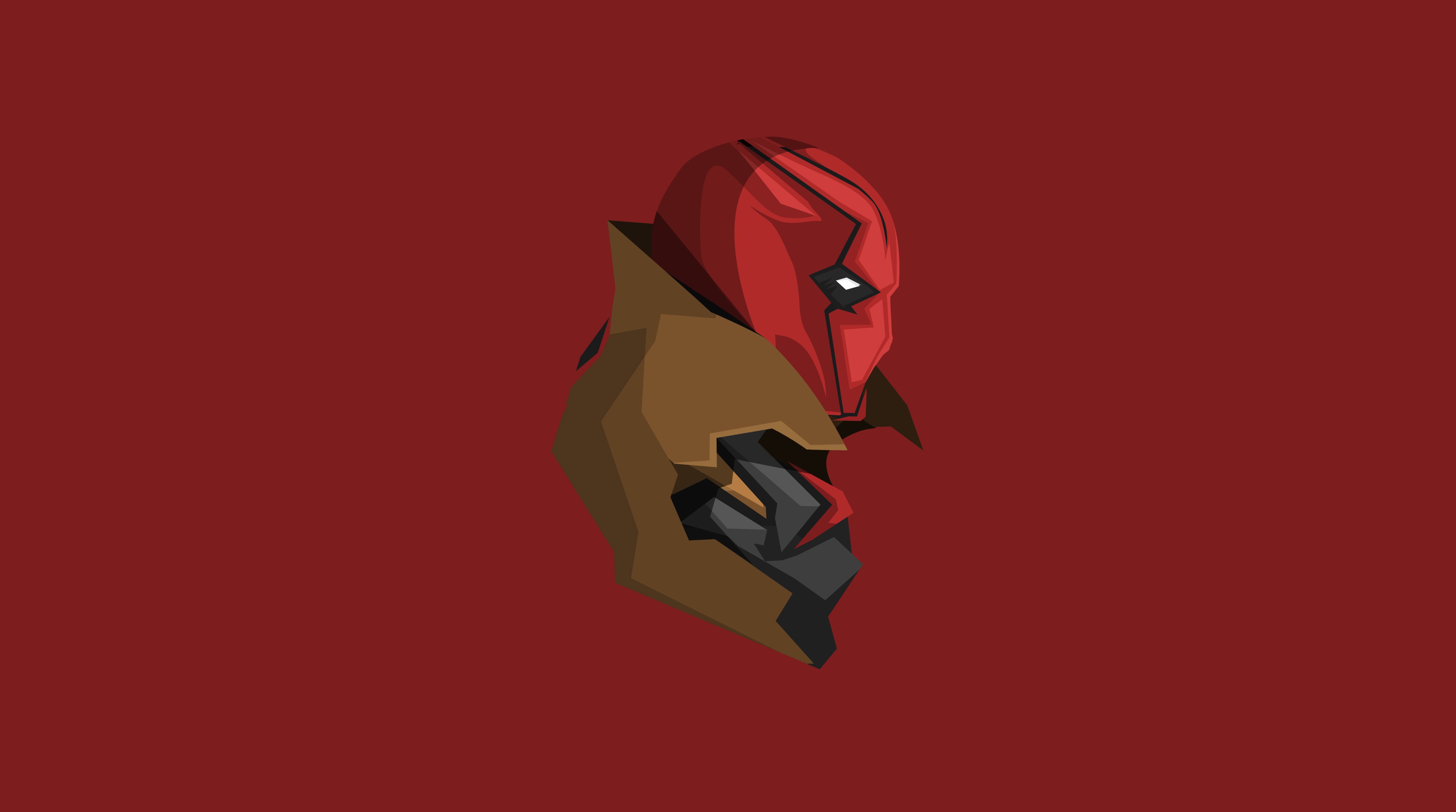 red hood, minimalism, 4k, hd, artist, artwork, digital art, artstation, supervillain, HD Wallpaper