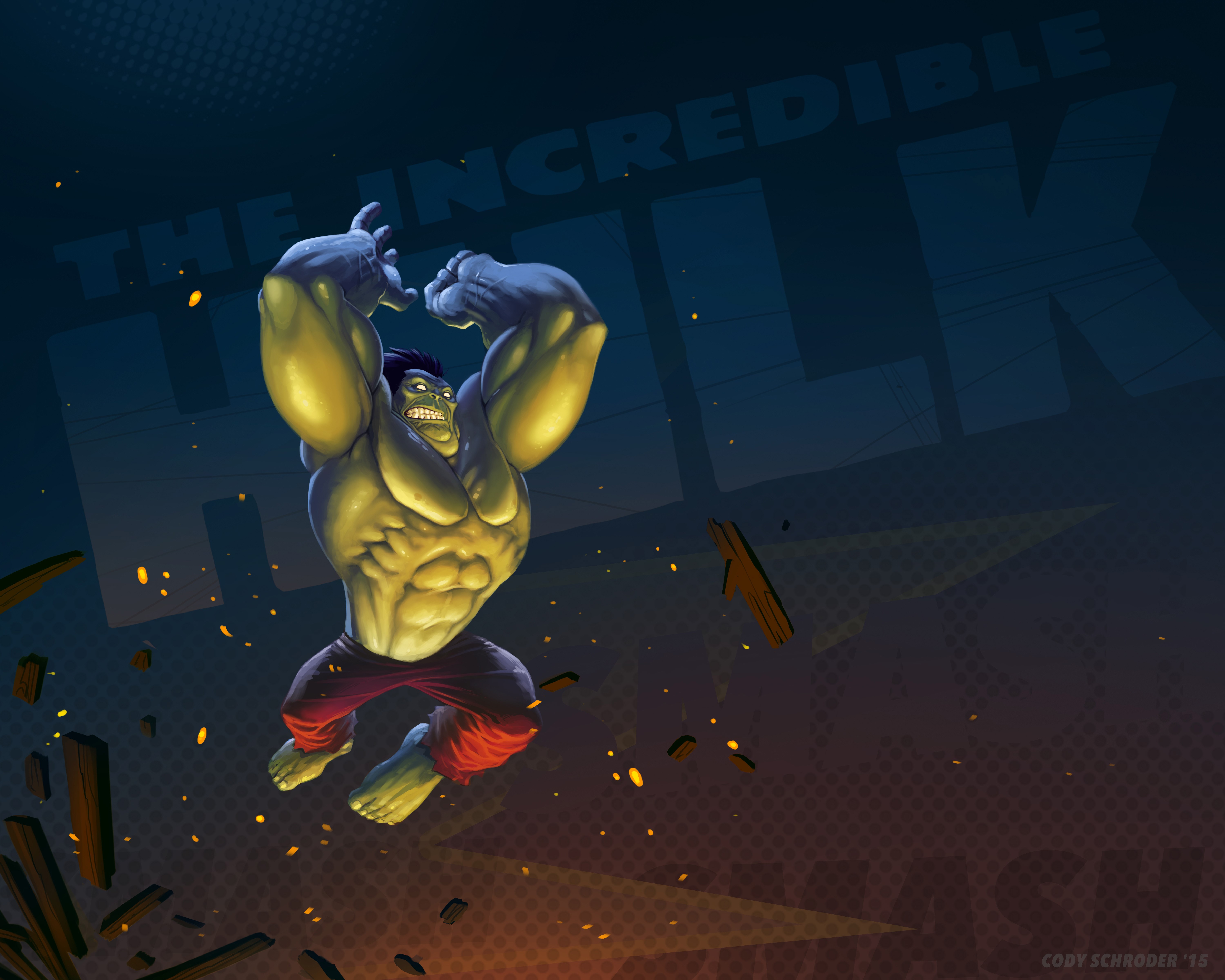 hulk, artwork, 4k, hd, artist, superheroes, digital art, artwork, HD Wallpaper