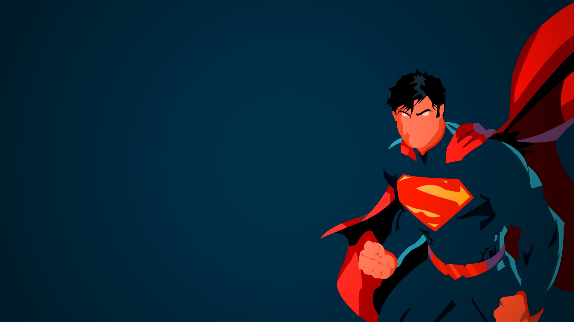 superman, minimalism, hd, artwork, digital art, superheroes, HD Wallpaper