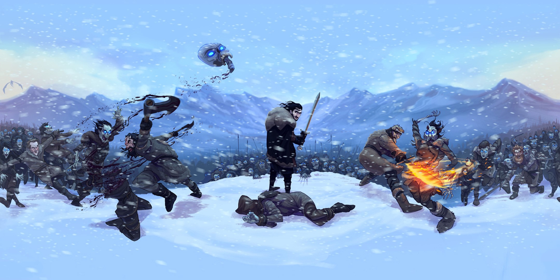 game of thrones, tv shows, jon snow, hd, artwork, artist, digital art, artstation, HD Wallpaper