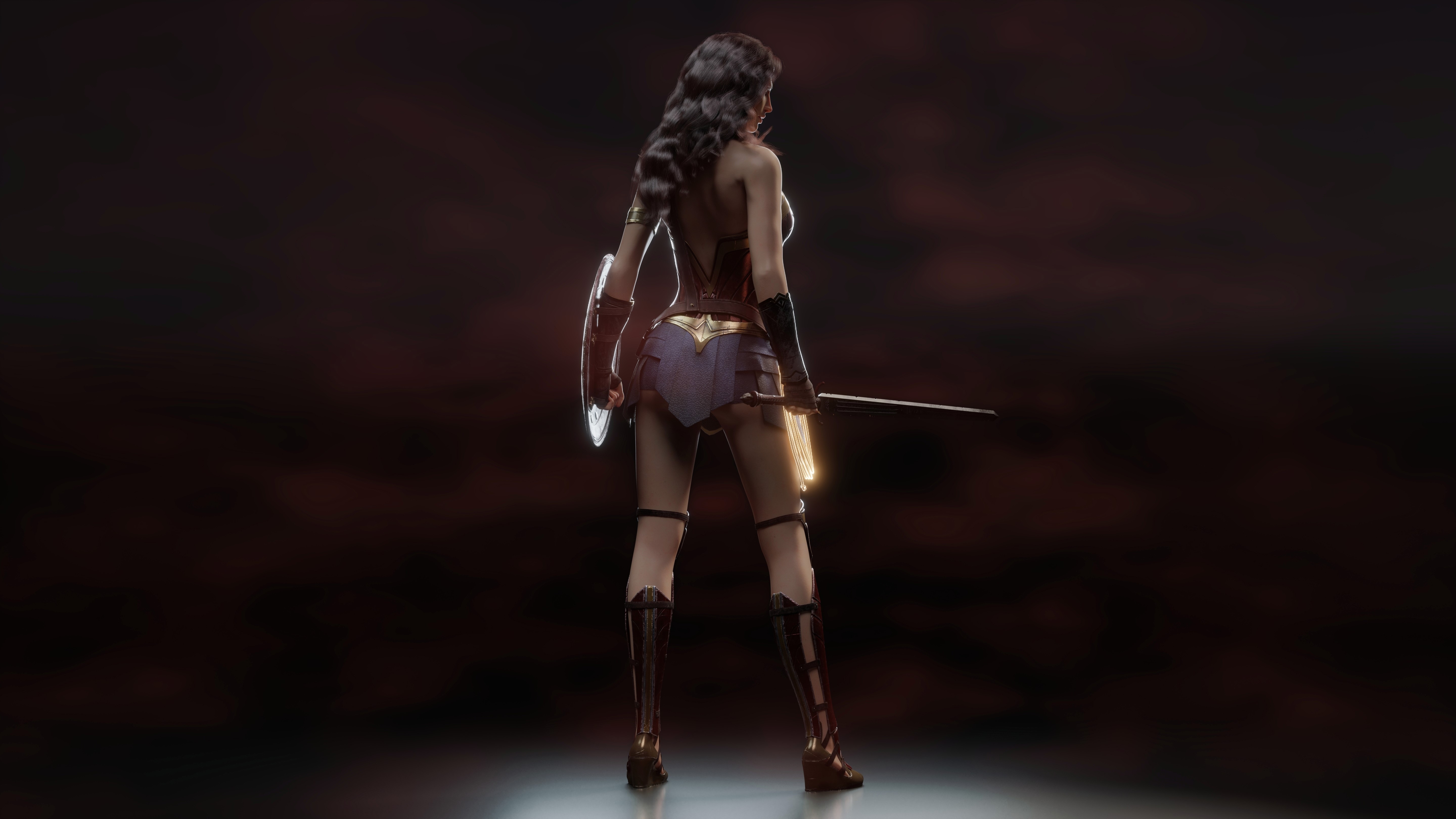 wonder woman, 5k, digital art, hd, 4k, artwork, artist, superheroes, HD Wallpaper
