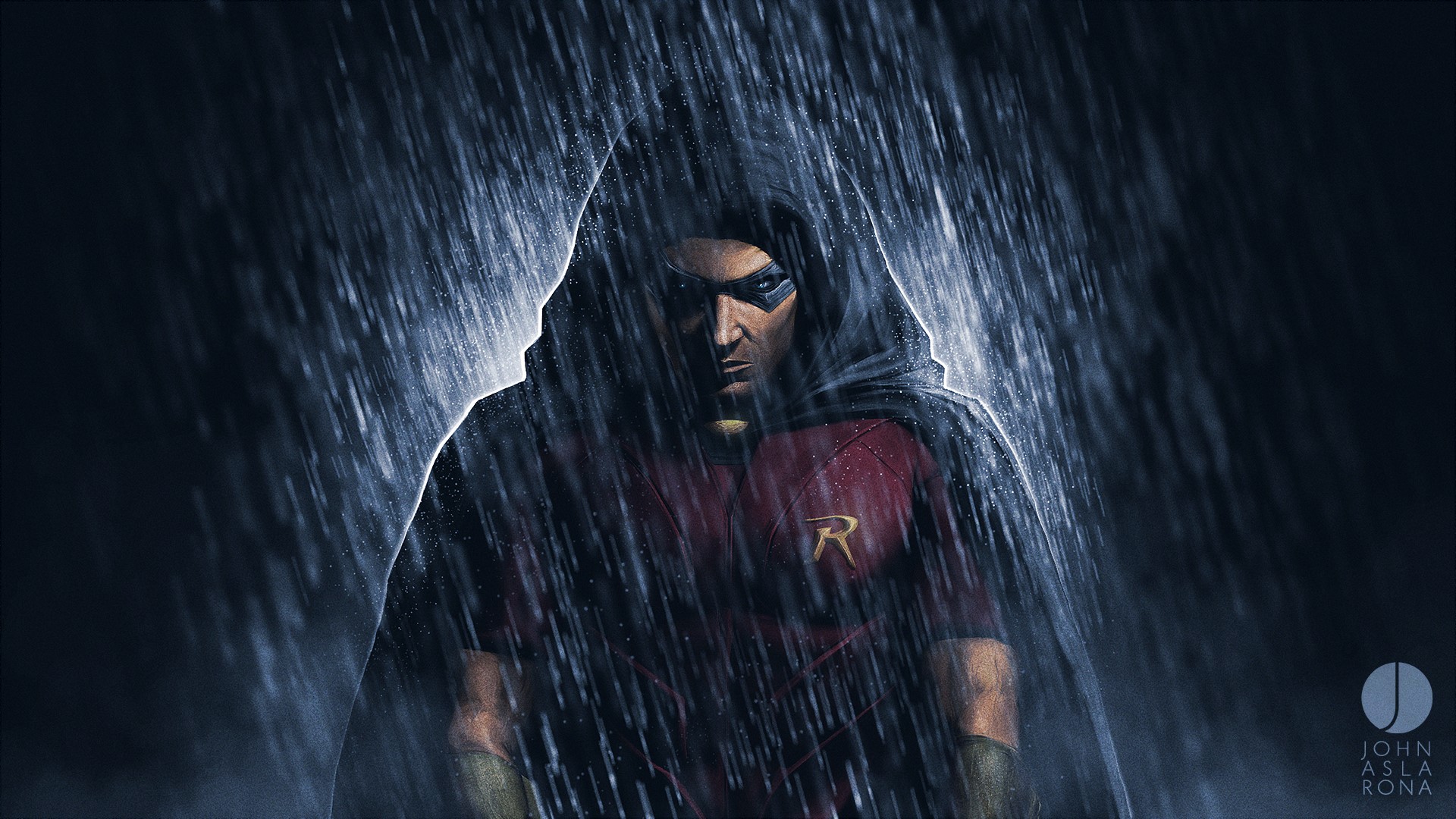 robin, artwork, hd, artist, digital art, superheroes, deviantart, HD Wallpaper