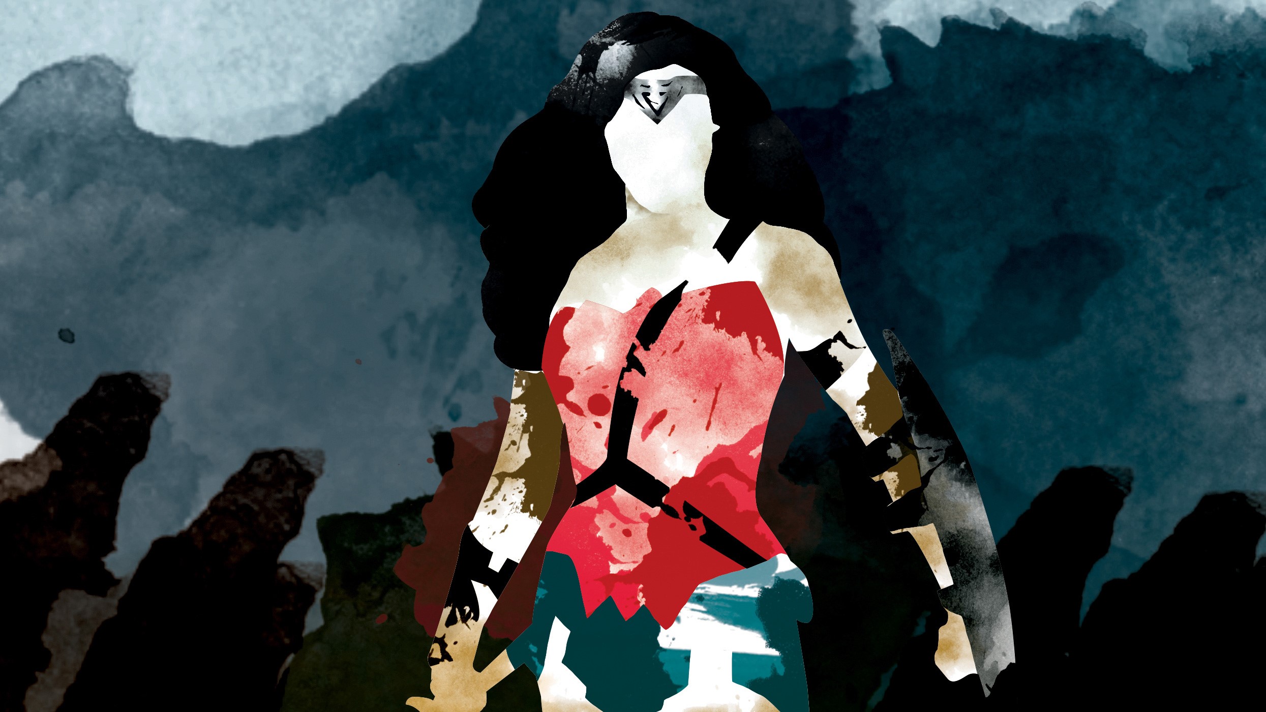 wonder woman, hd, artwork, digital art, superheroes, HD Wallpaper
