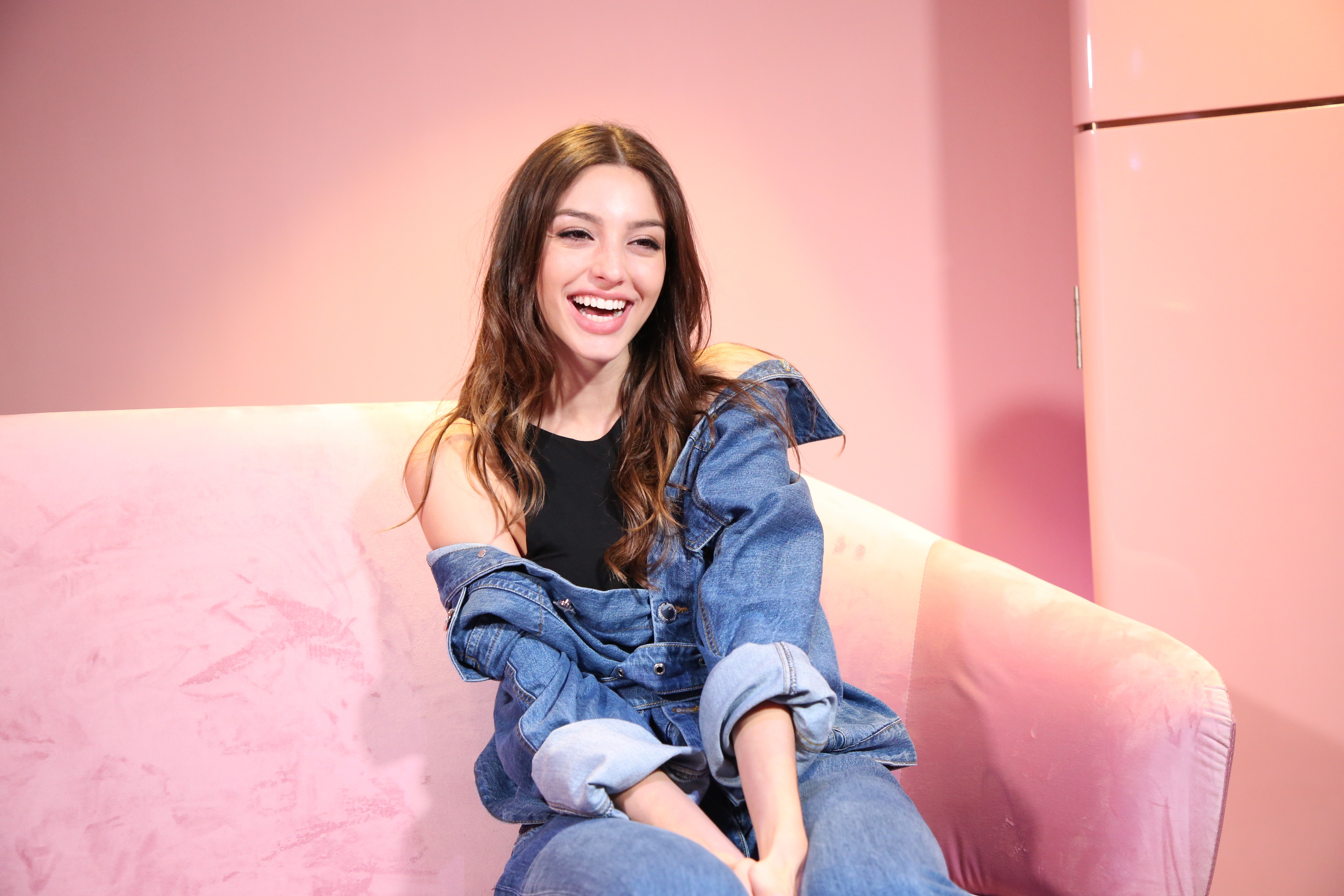 celine farach, girls, model, hd, 4k, 5k, smile, HD Wallpaper
