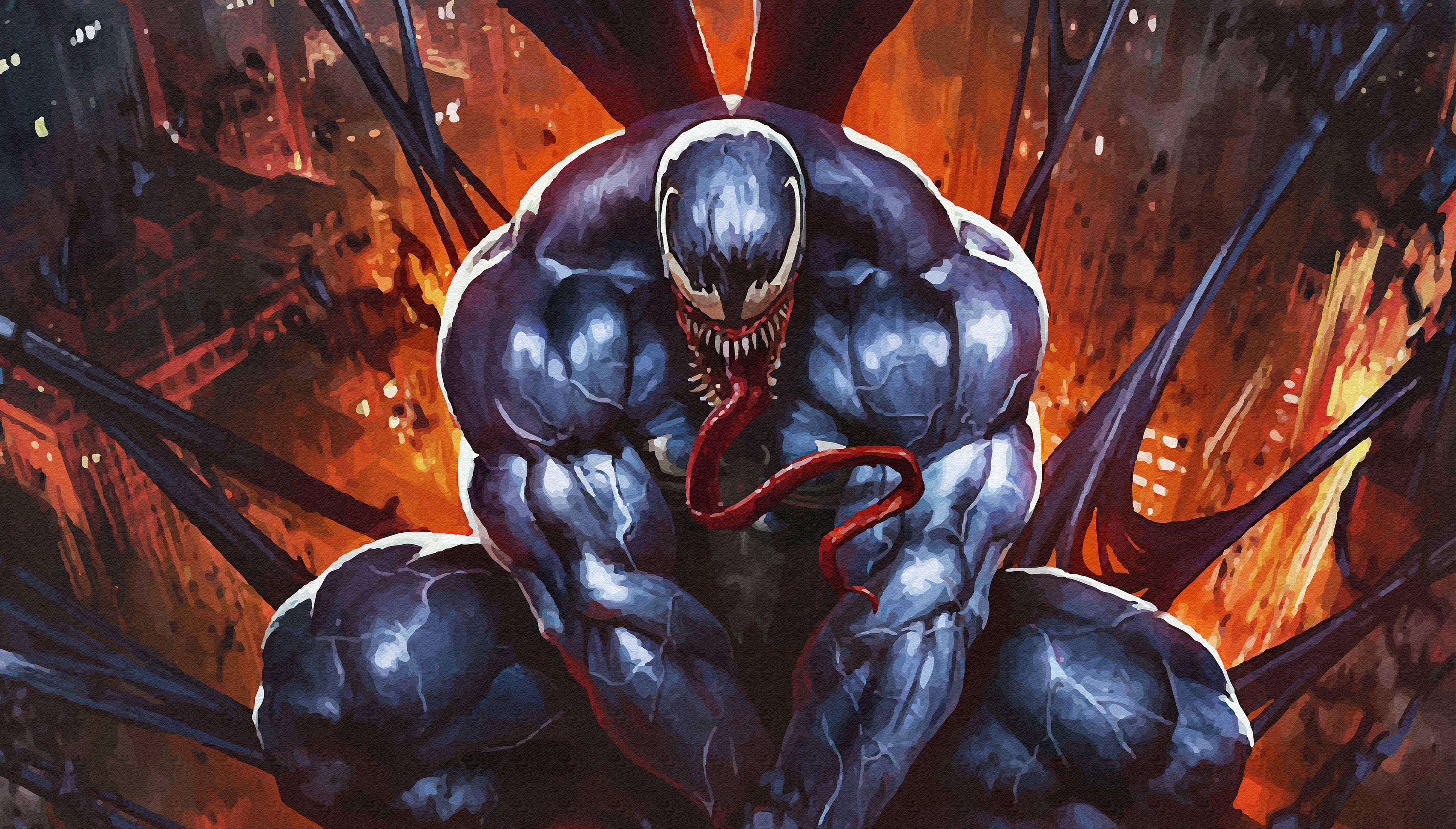 venom movie, venom, hd, 4k, artist, artstation, artwork, digital art, superheroes, HD Wallpaper
