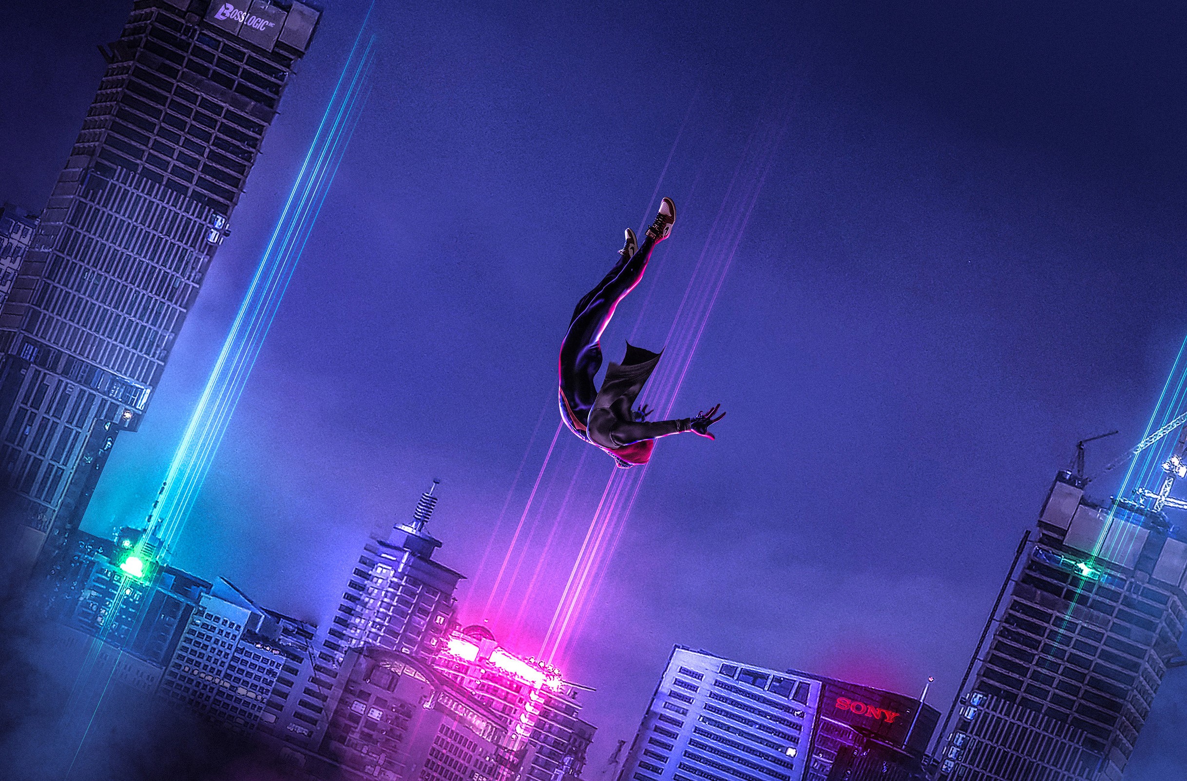 spiderman into the spider verse, 2018 movies, movies, spiderman, animated movies, hd, artist, artwork, artstation, HD Wallpaper