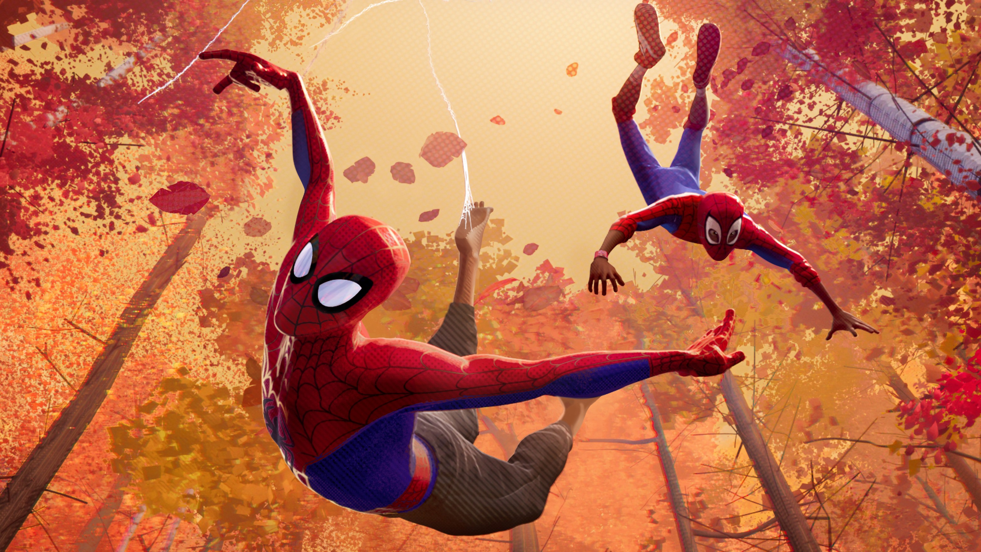spiderman into the spider verse, 2018 movies, movies, spiderman, animated movies, hd, HD Wallpaper