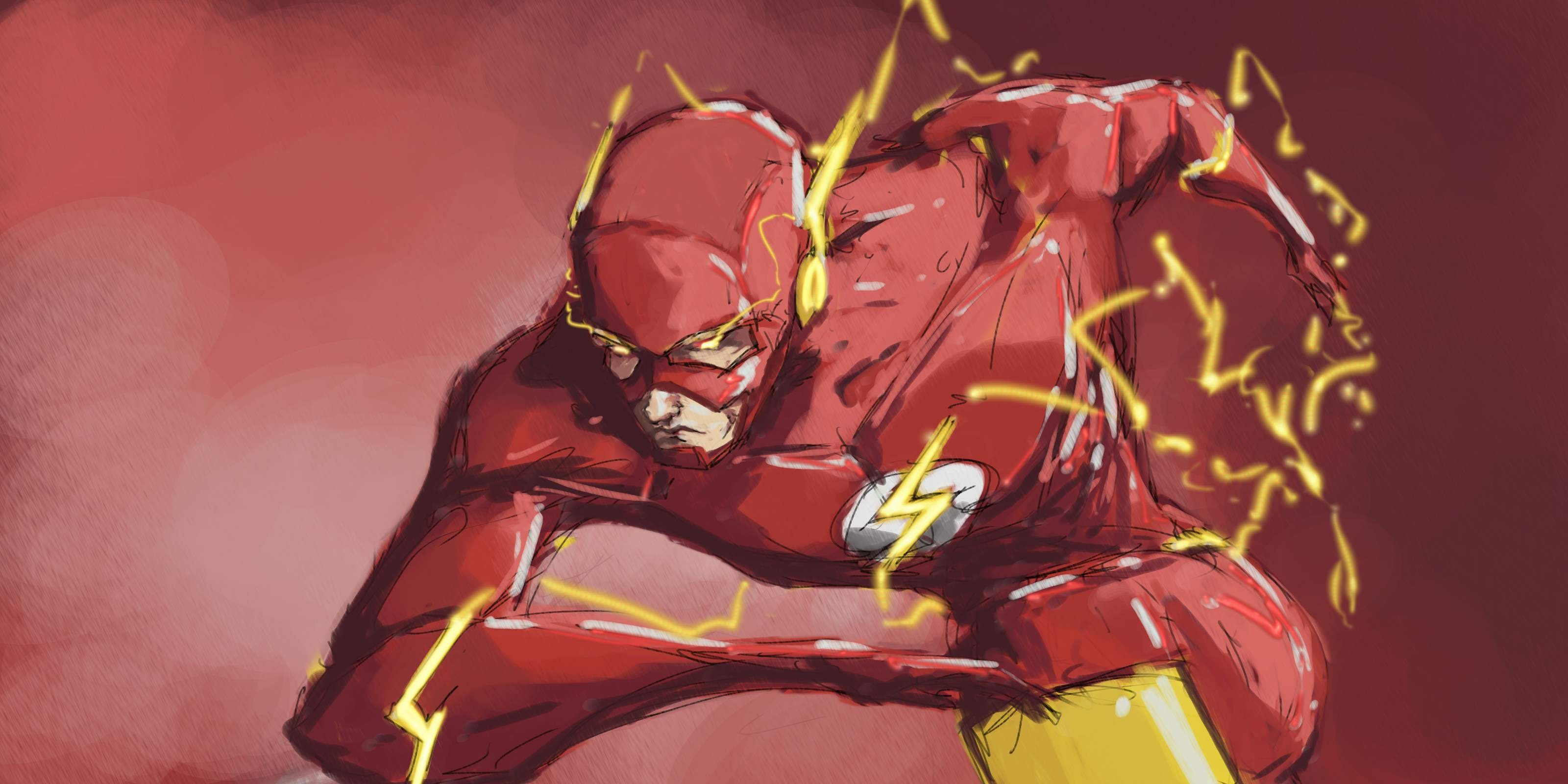 flash, art, hd, 4k, digital art, superheroes, deviantart, HD Wallpaper