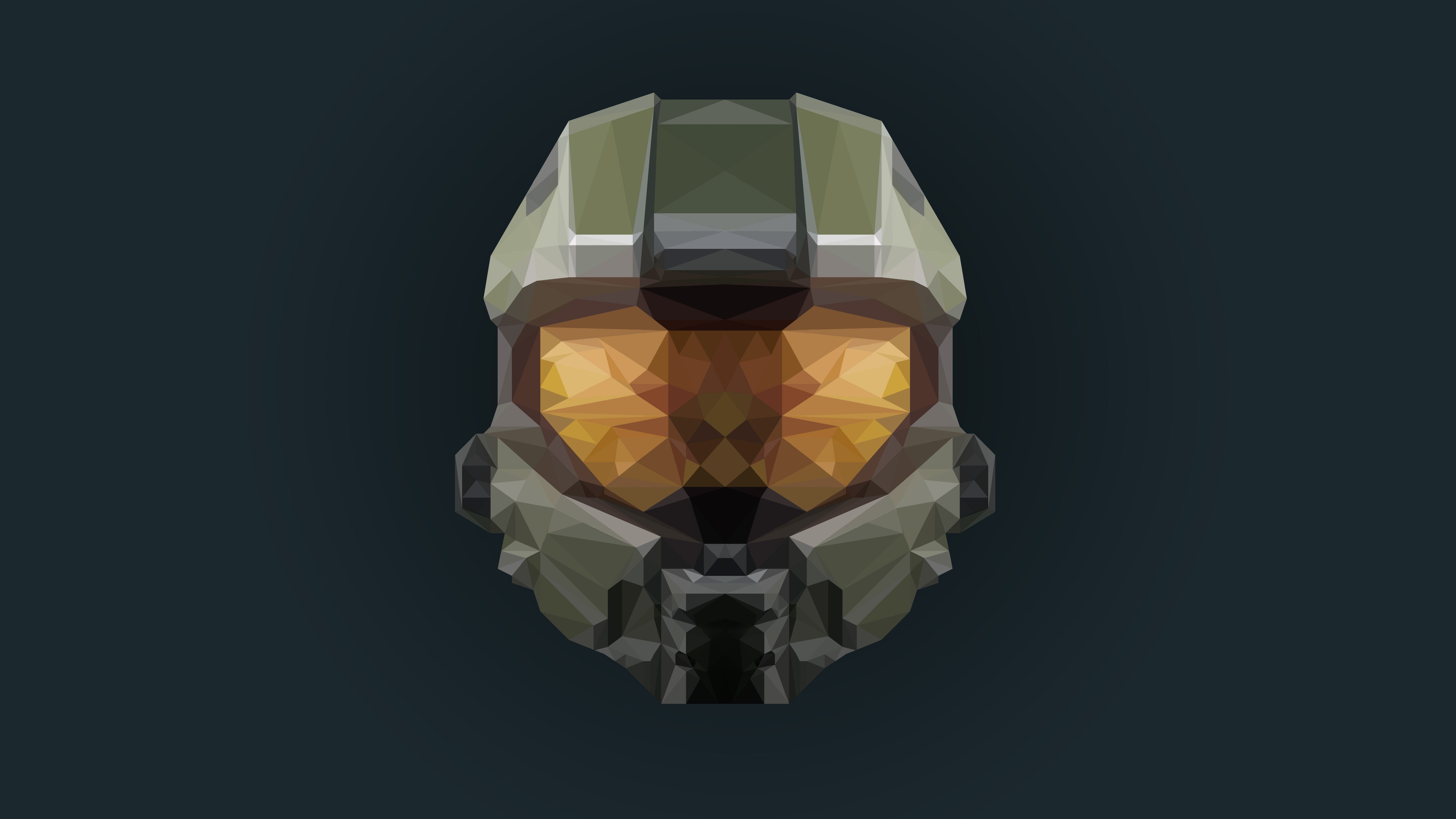 halo infinite, 2018 games, halo 6, games, hd, 4k, 5k, low poly, HD Wallpaper
