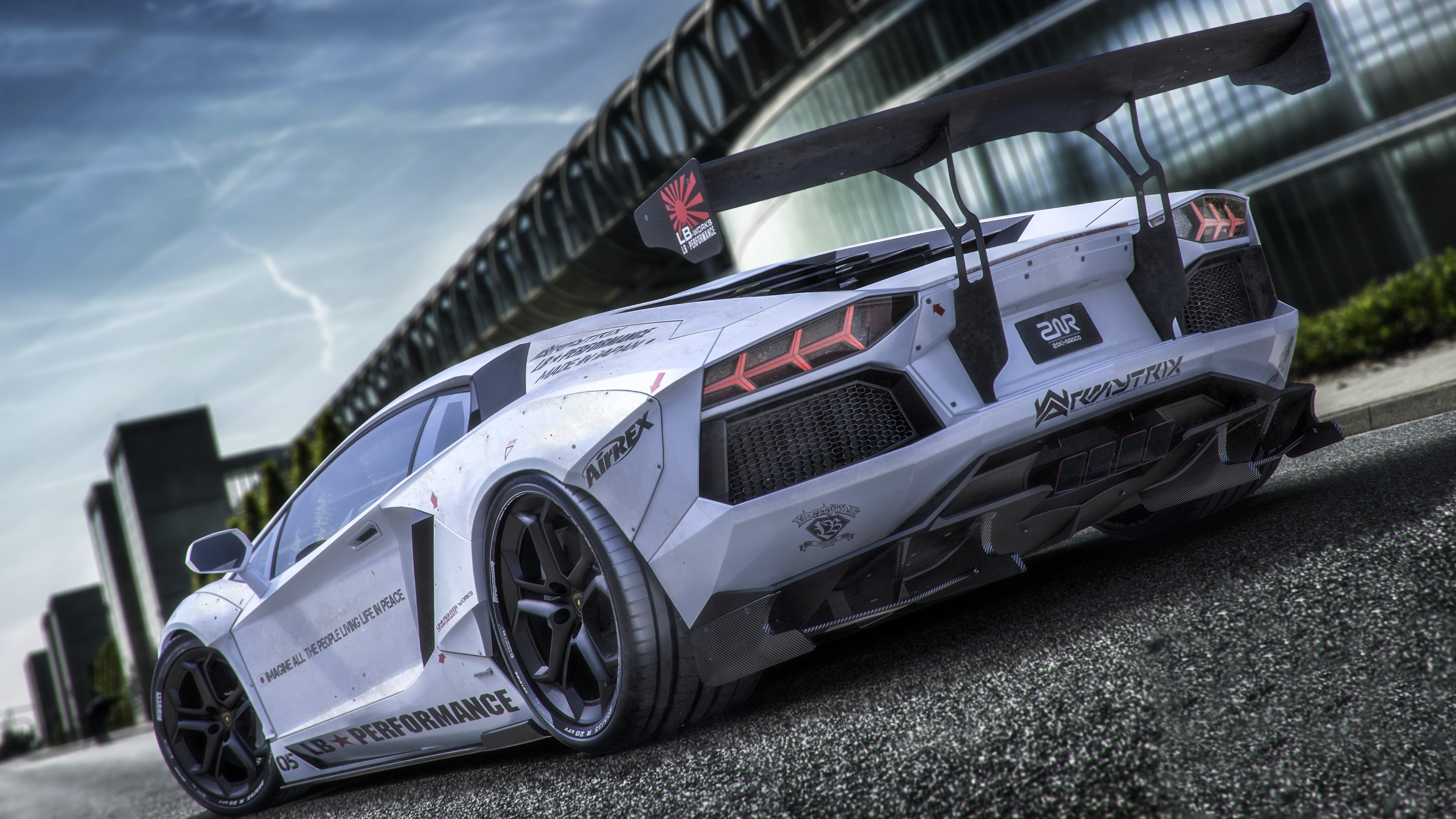 lamborghini, lamborghini aventador, cars, hd, 4k, 5k, deviantart, HD Wallpaper
