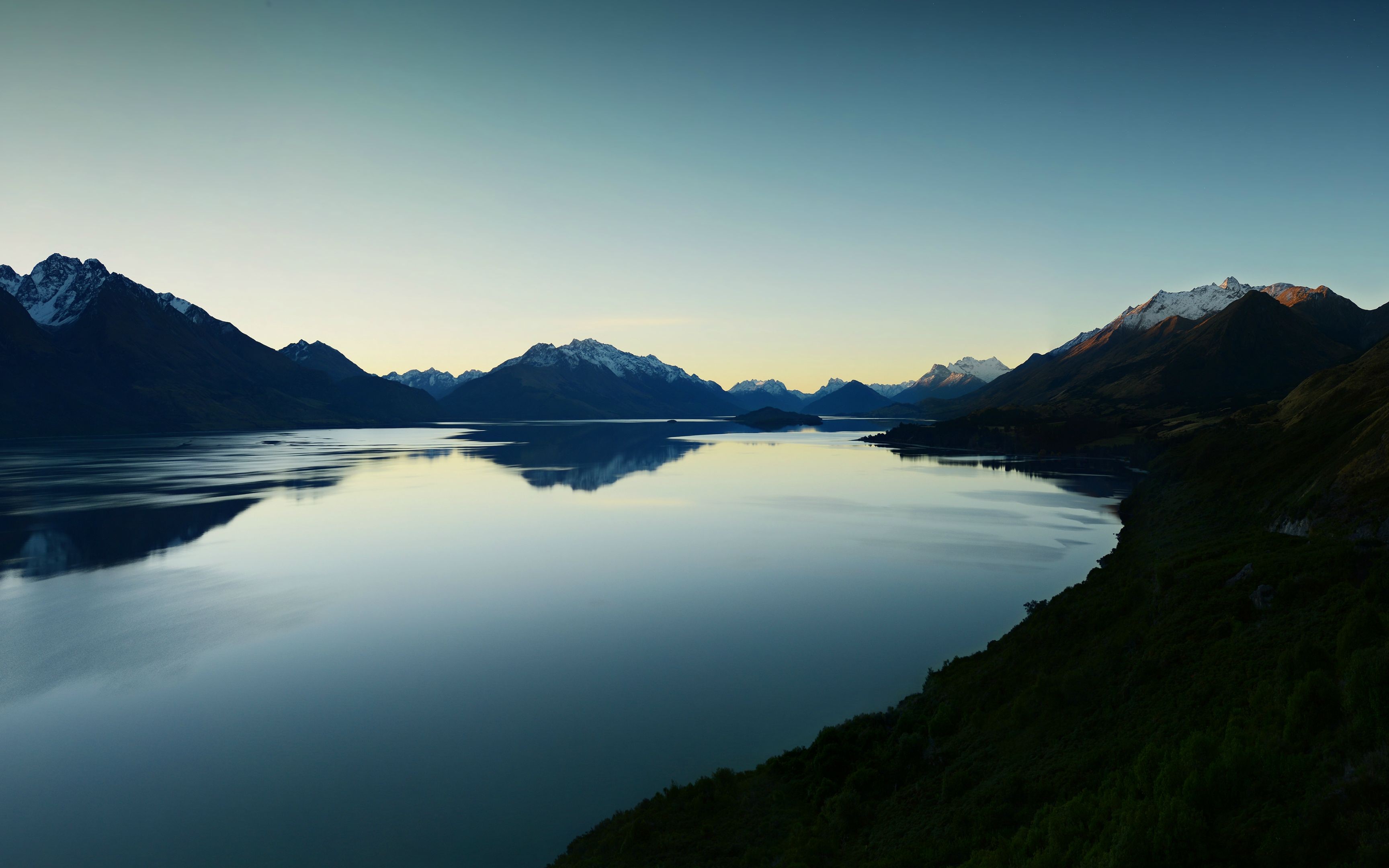 lake, nature, hd, 4k, mountains, HD Wallpaper