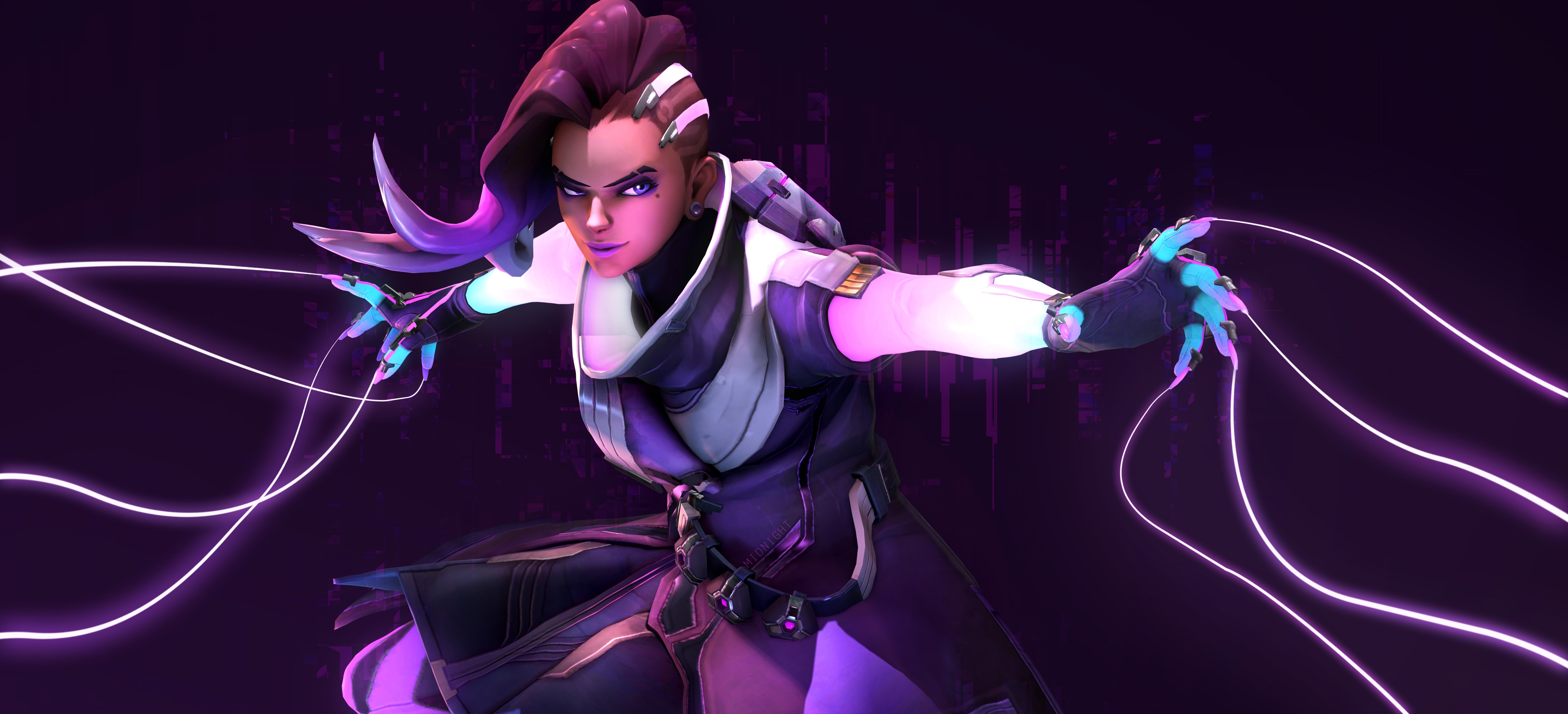 sombra, overwatch, 4k, 5k, artwork, games, deviantart, hd, digital art, artist, deviantart, HD Wallpaper