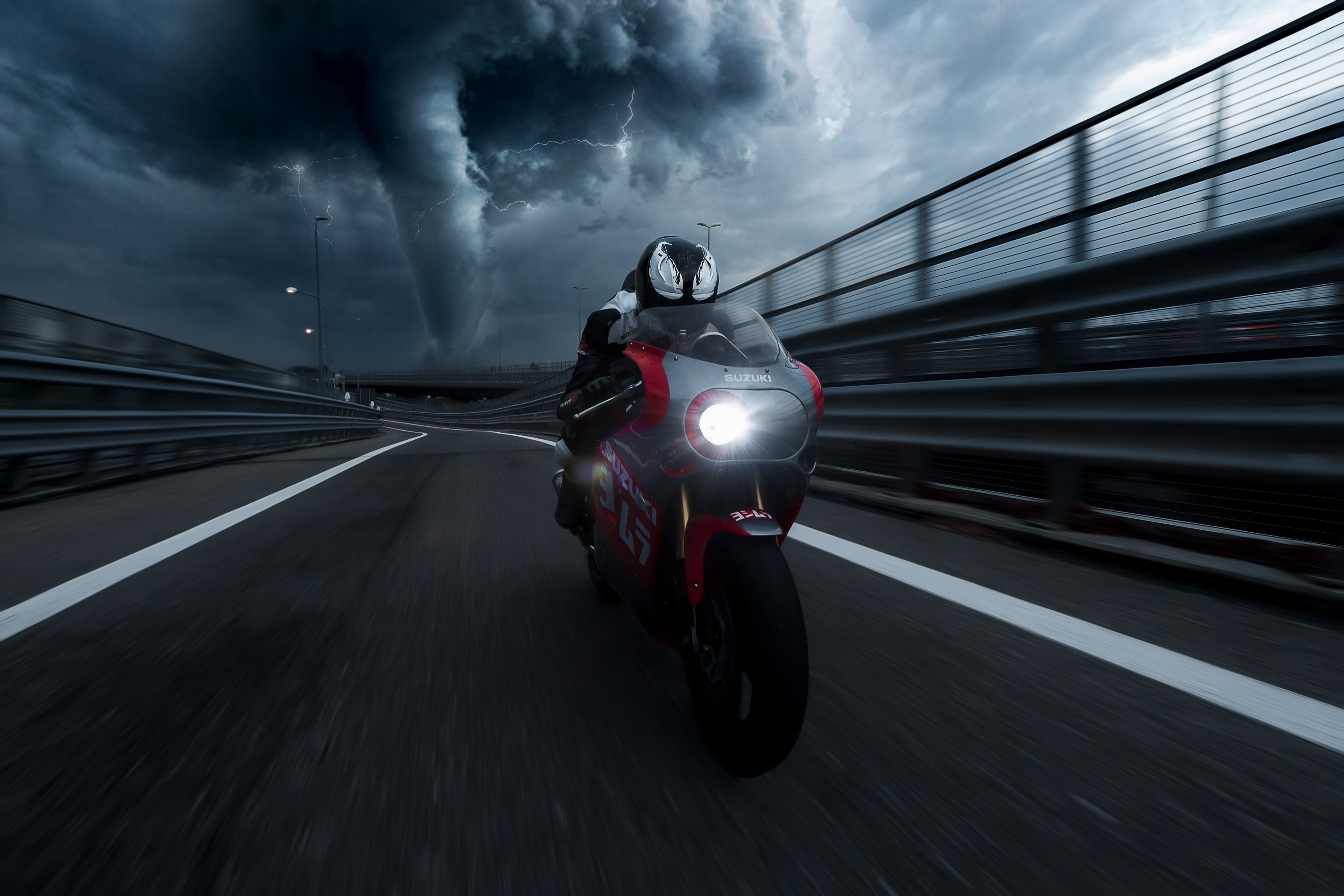 suzuki, bikes, hd, 4k, venom, artist, behance, HD Wallpaper