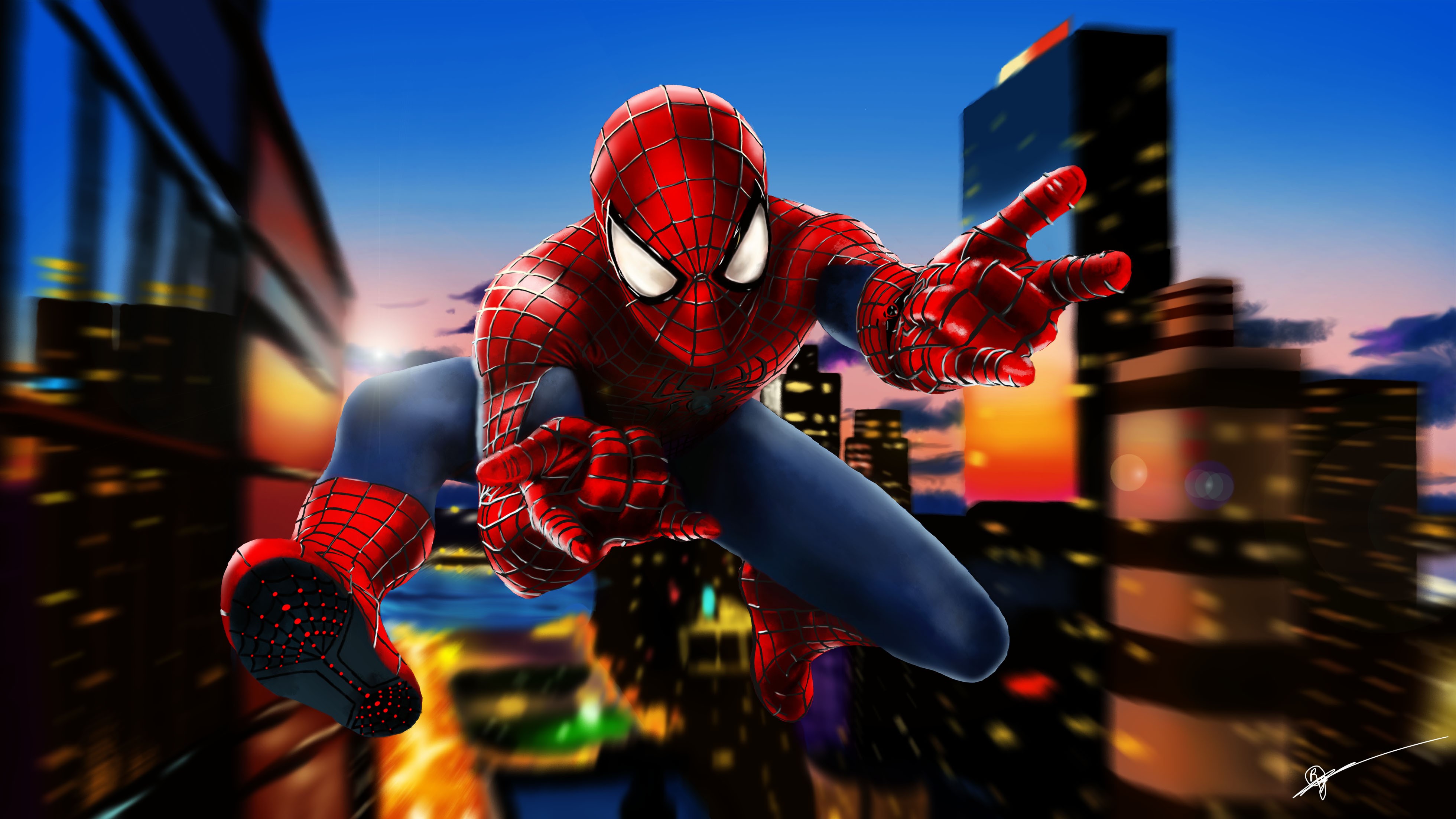 spiderman, 4k, artwork, art, hd, artist, deviantart, digital art, superheroes, HD Wallpaper