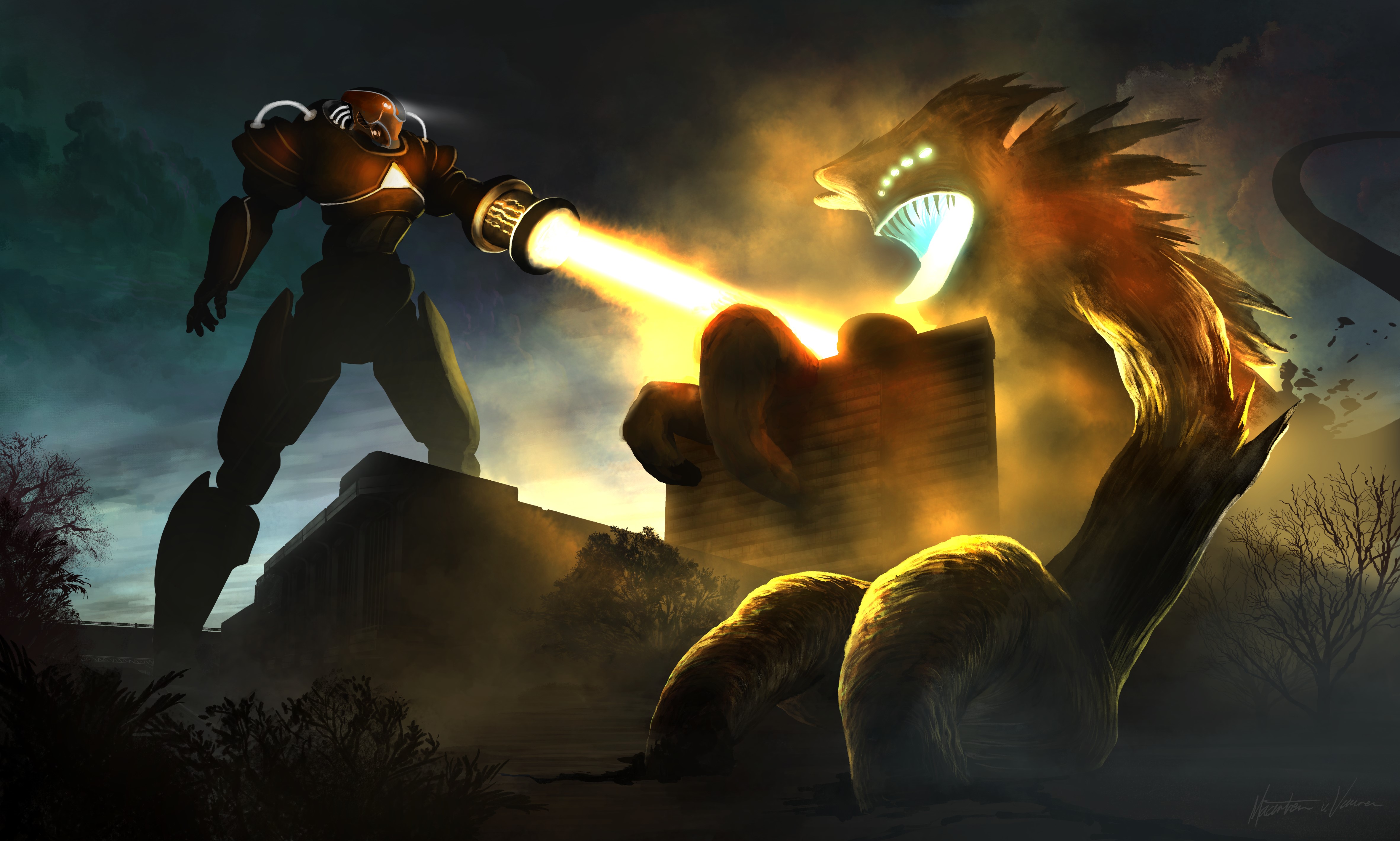 pacific rim, artist, artwork, digital art, hd, 4k, deviantart, 5k, HD Wallpaper