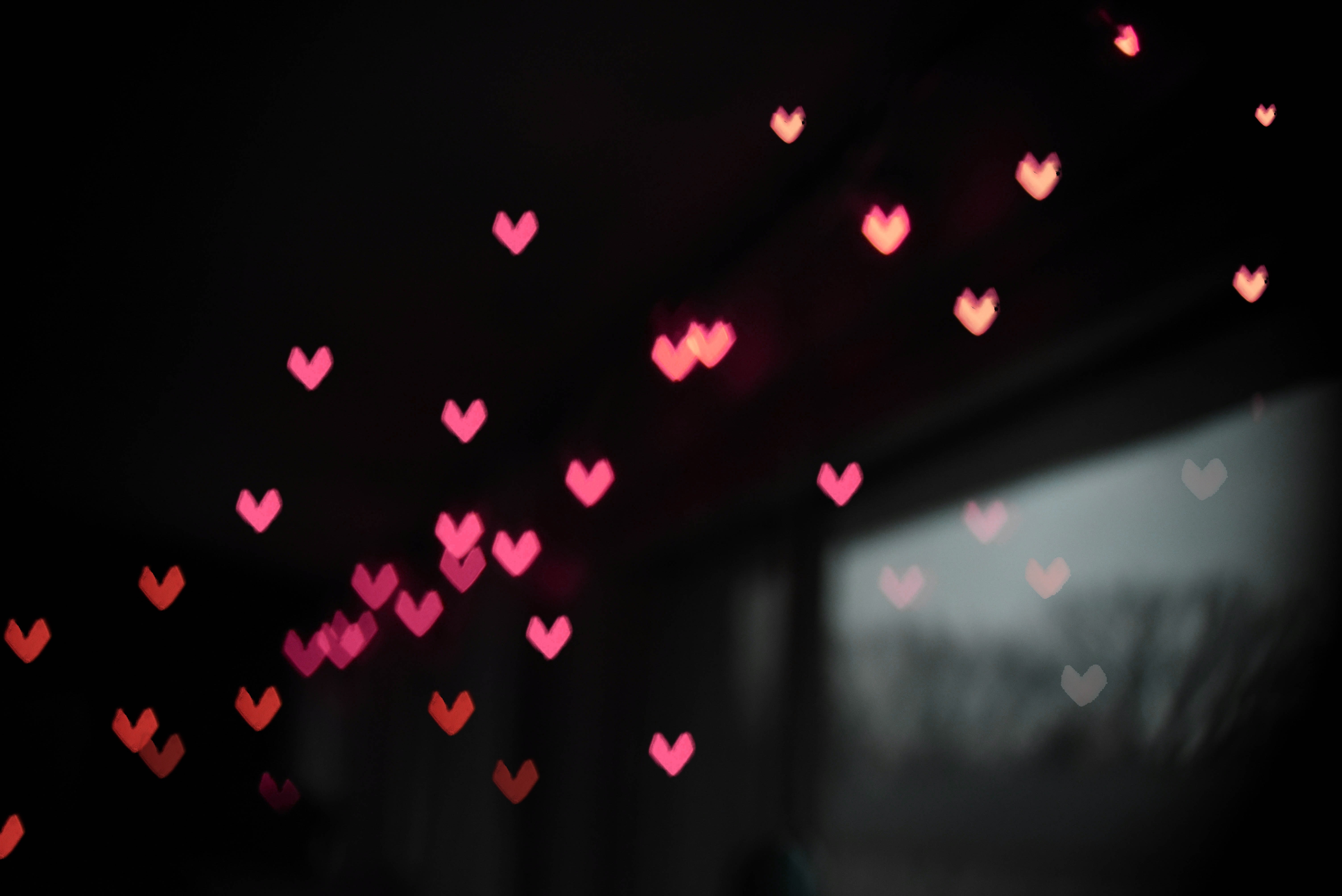 love, heart, bokeh effect, hd, photography, 4k, HD Wallpaper