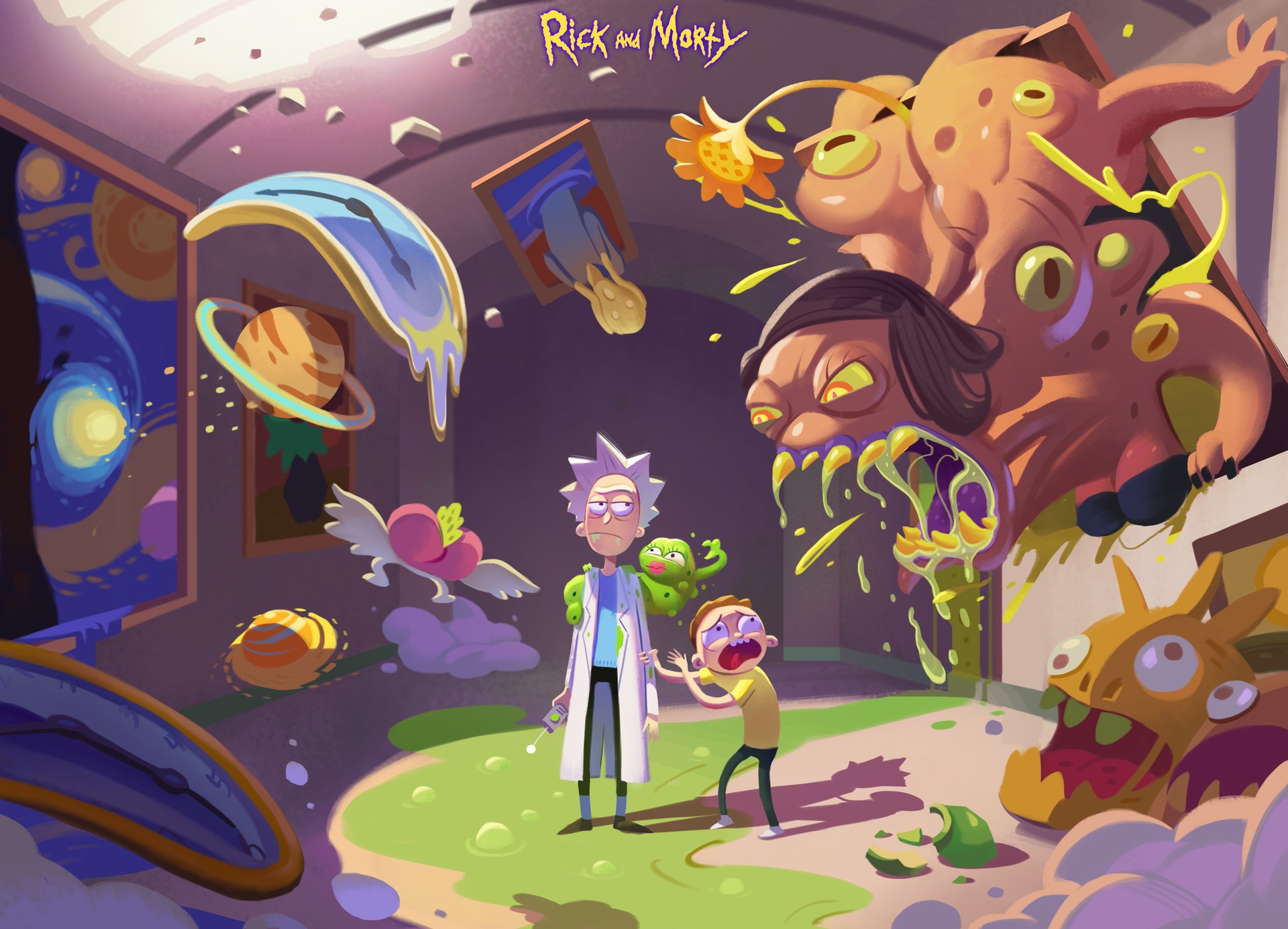 rick and morty, cartoons, tv shows, hd, rick, morty, animated tv series, artwork, artist, digital art, artstation, HD Wallpaper