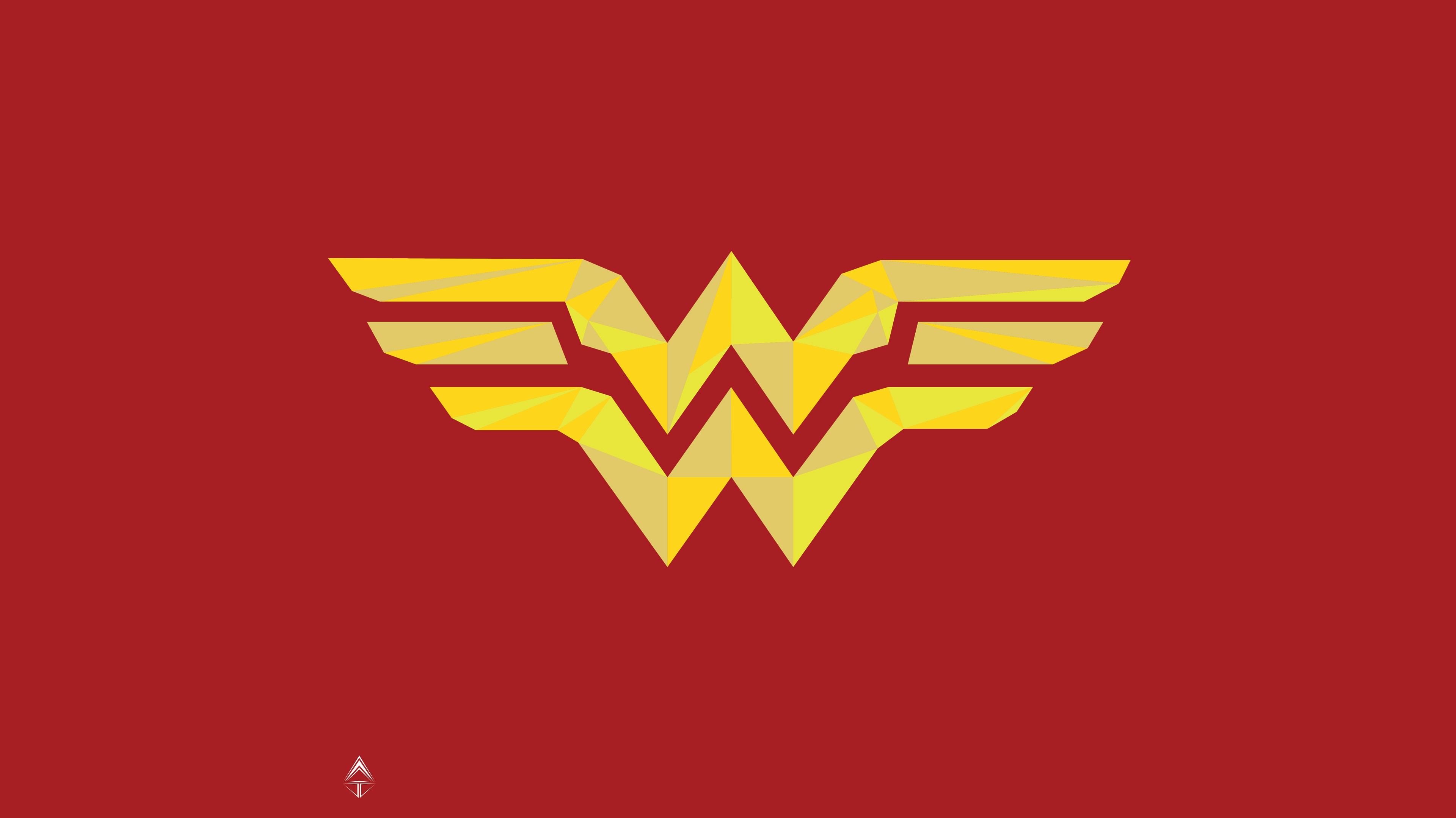 wonder woman, logo, hd, 4k, artwork, behance, artist, digital art, HD Wallpaper