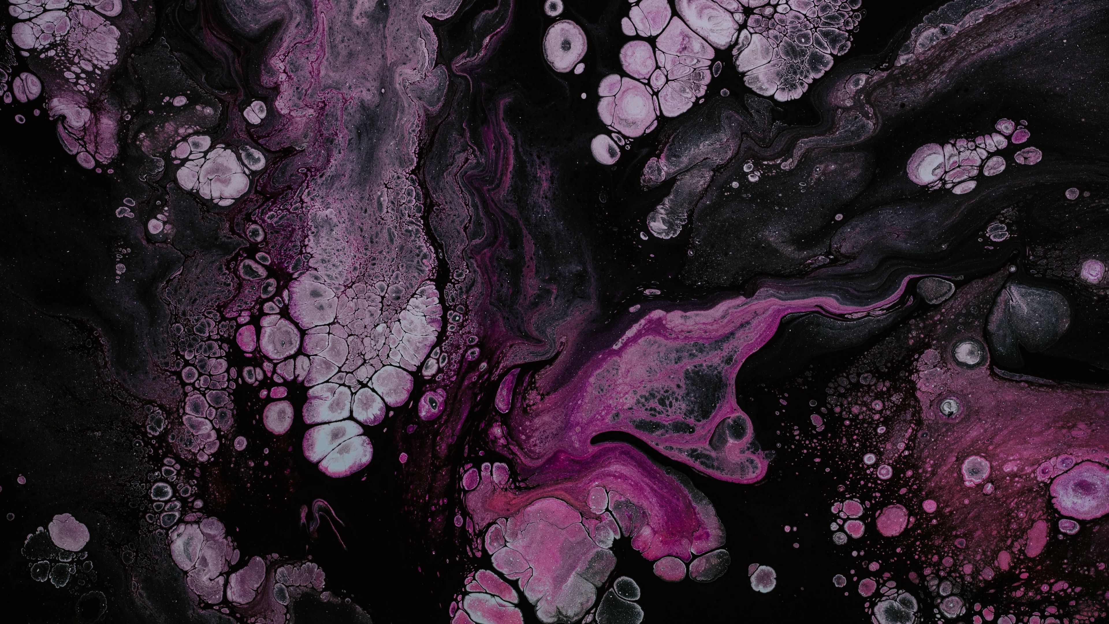 bubbles, stains, texture, liquid, dark, 4k, HD Wallpaper