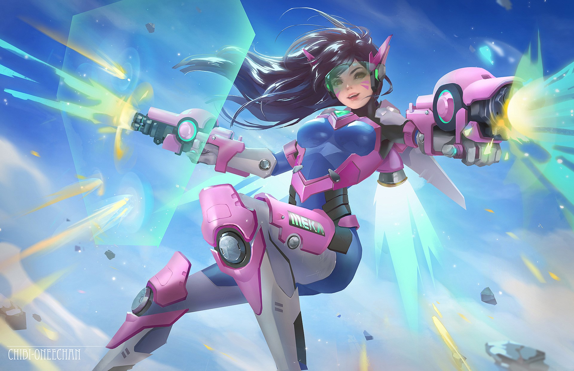 dva overwatch, overwatch, games, hd, artist, artwork, digital art, deviantart, HD Wallpaper