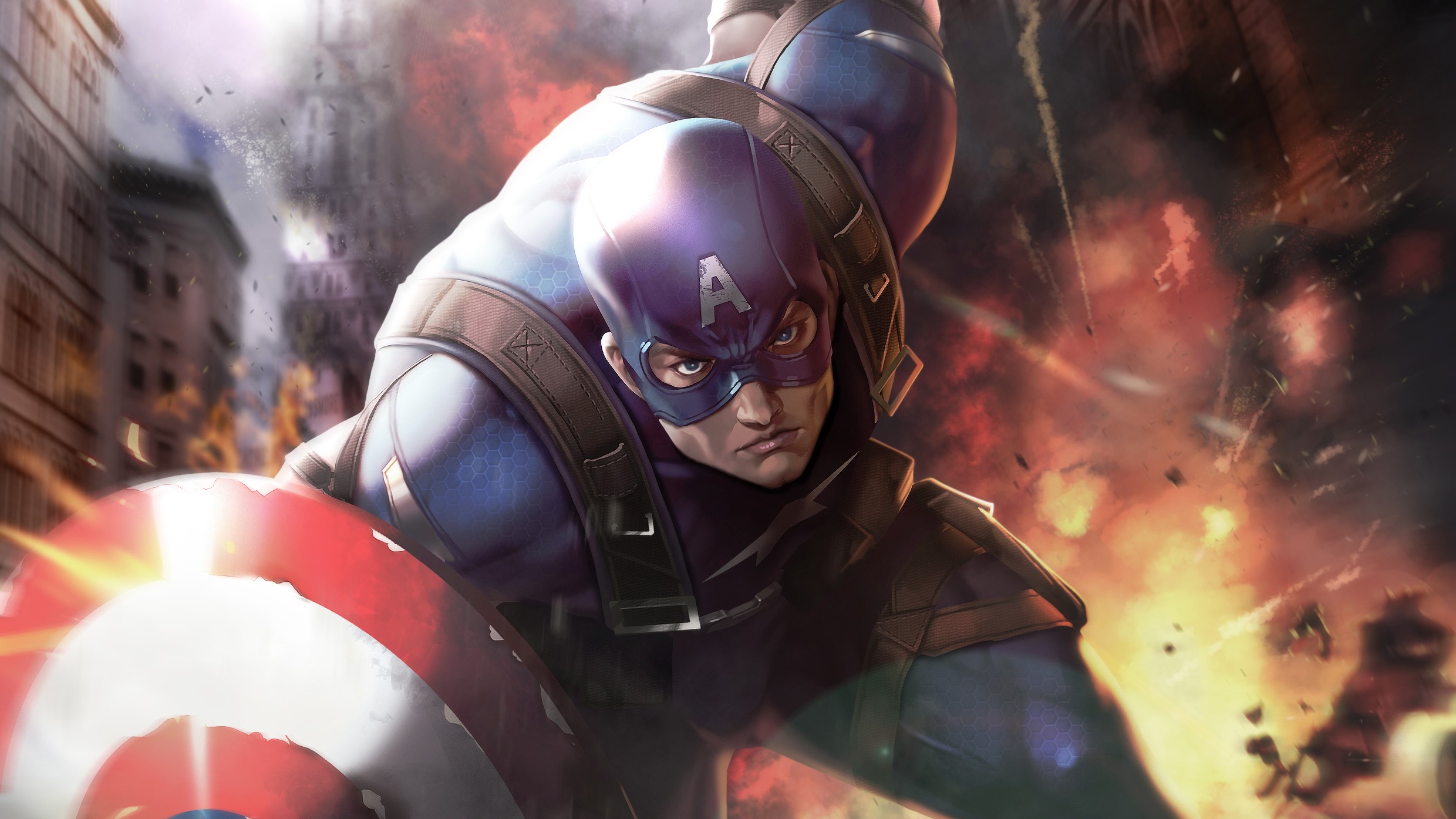 captain america, artwork, hd, artist, deviantart, HD Wallpaper