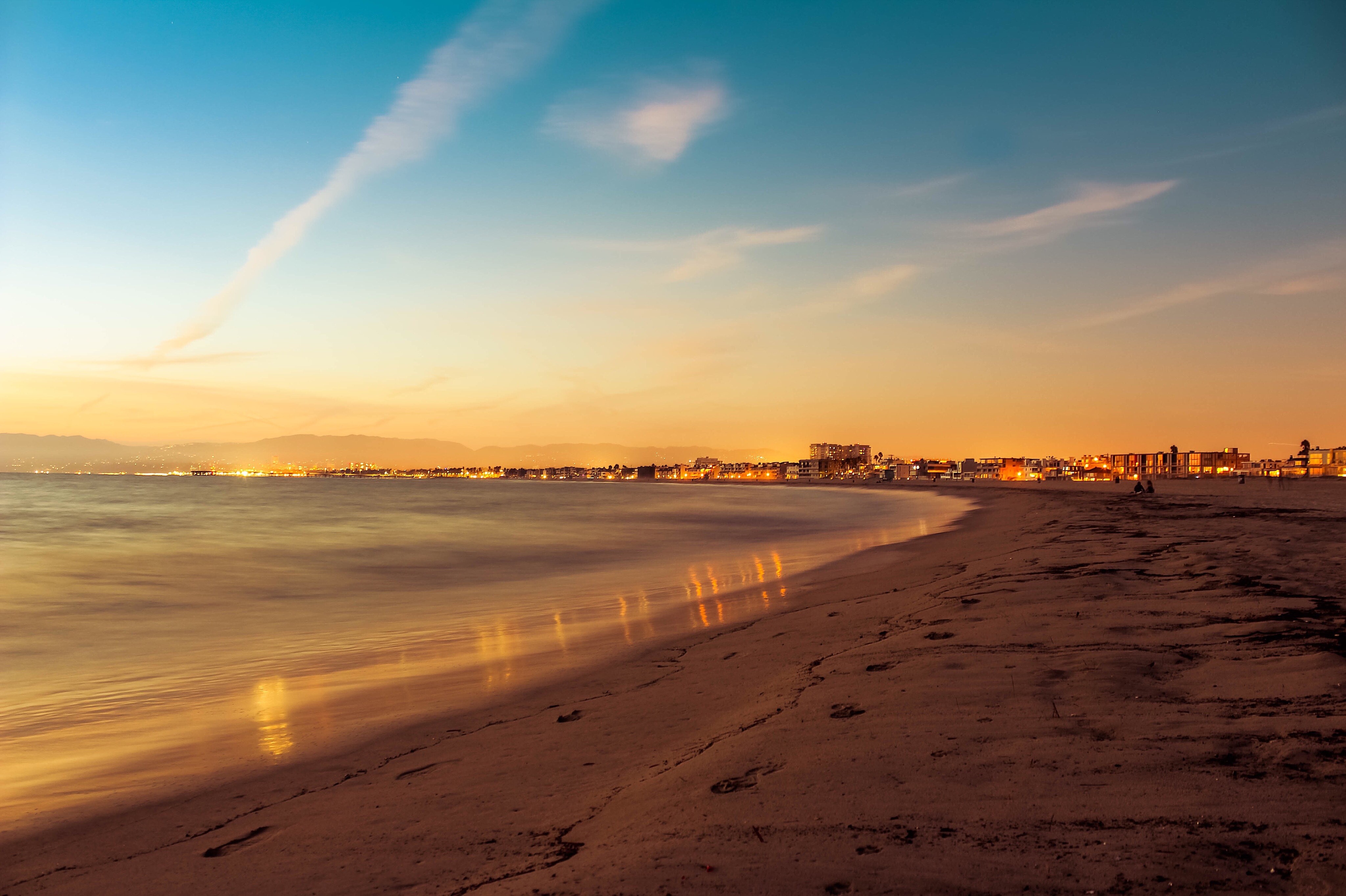 beach, sunset, nature, hd, 4k, HD Wallpaper