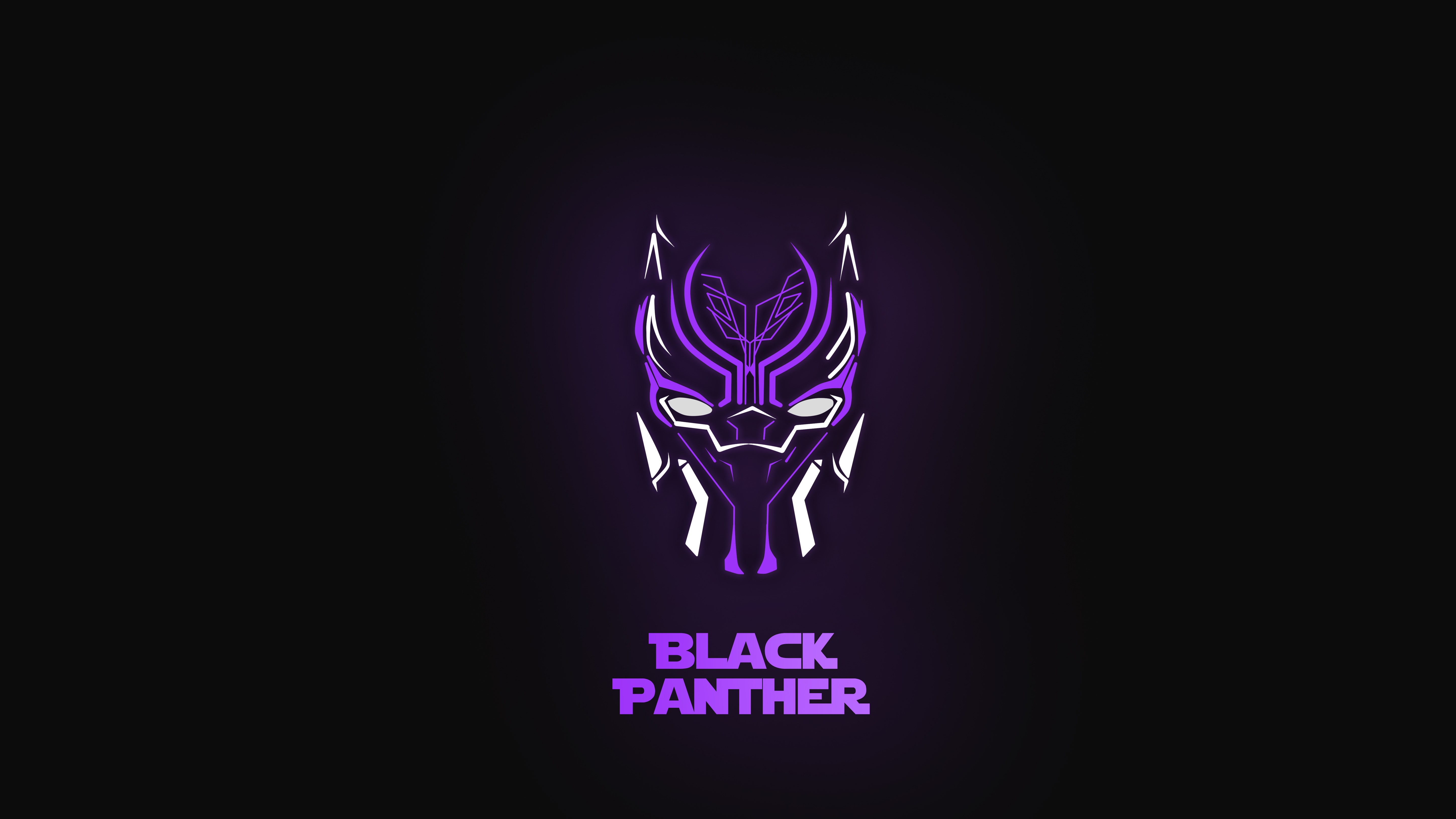 black panther, superheroes, neon, artist, artwork, digital art, hd, deviantart, 4k, HD Wallpaper